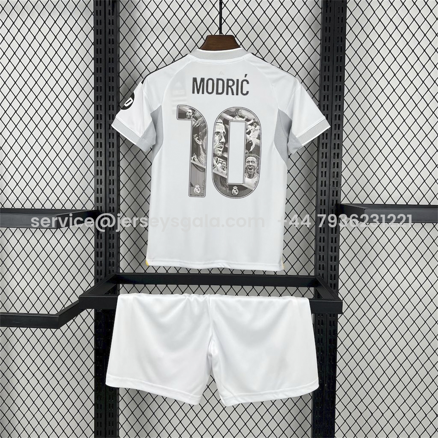 JerseysGala.com | Real Madrid 25-26 Home Modrić Limited Edition Kids Kit - Fans Version -Customize Name, Number and Patch | Worldwide Shipping