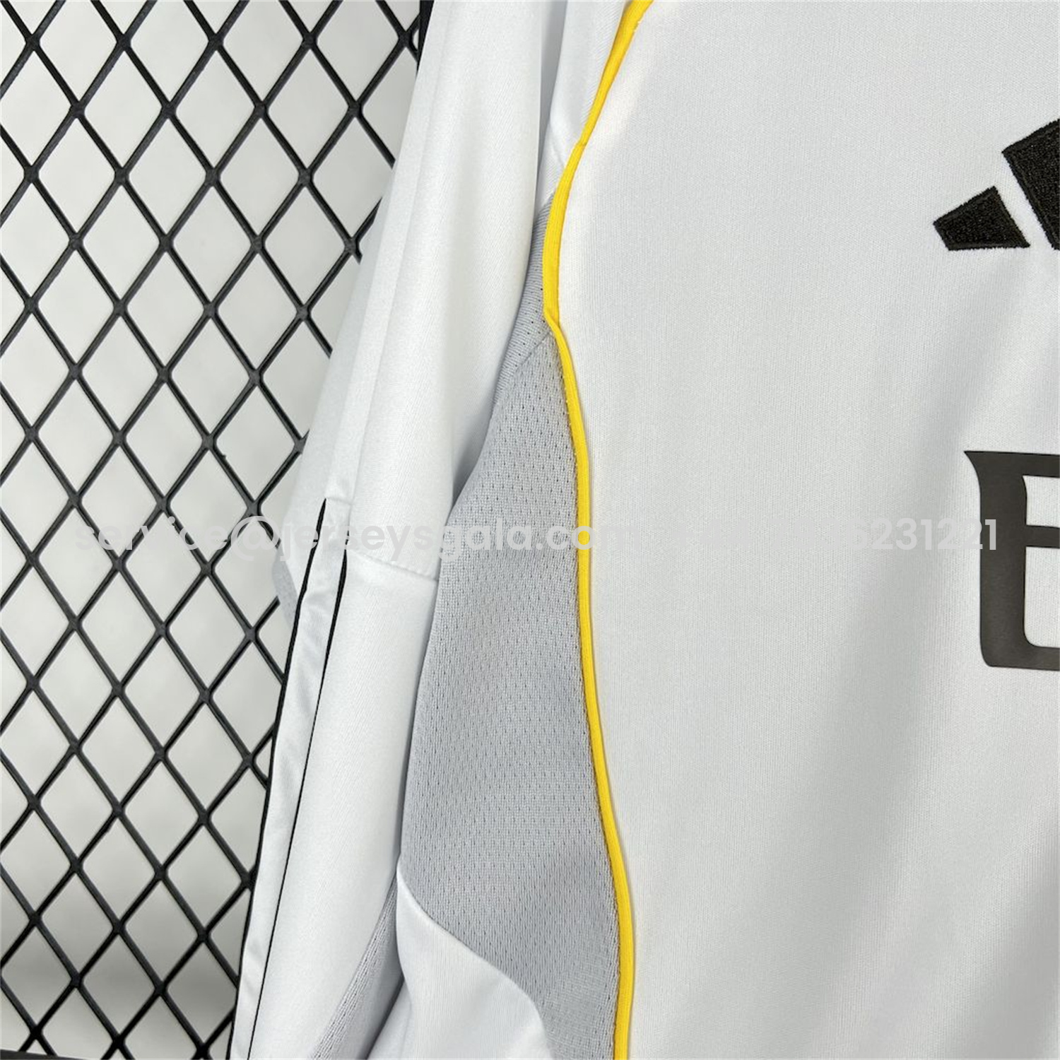 JerseysGala.com | Real Madrid 25-26 Home Long Sleeves Jersey - Fans Version -Customize Name, Number and Patch | Worldwide Shipping