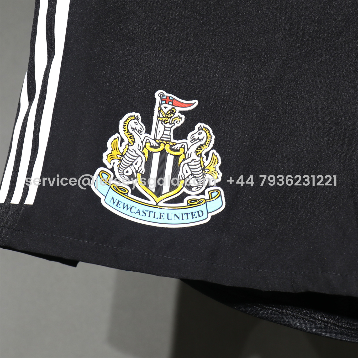 JerseysGala.com | Newcastle United 25-26 Home Black Shorts - Player Version -Customize Name, Number and Patch | Worldwide Shipping