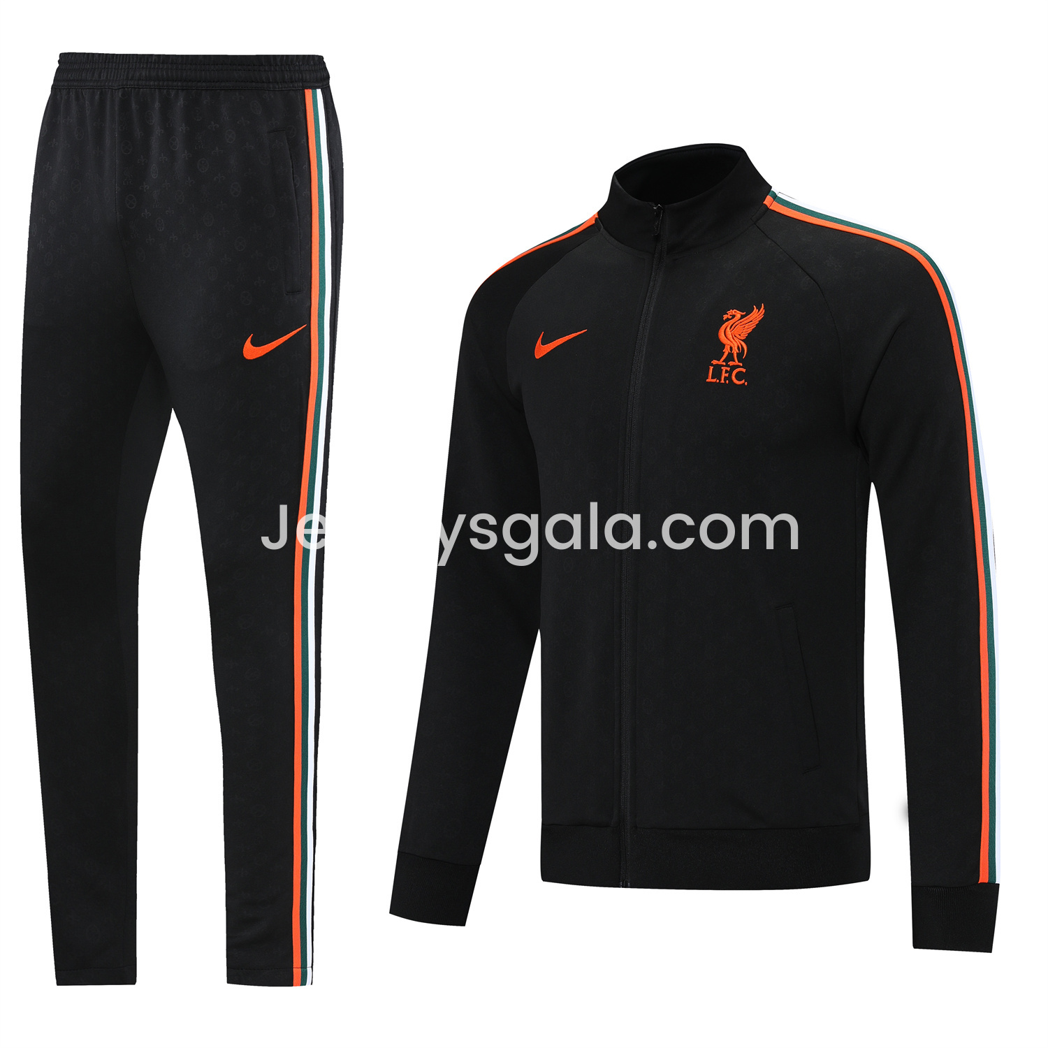 JerseysGala.com | Liver.pool 24-25 Jacket Training Tracksuit - Black -Customize Name, Number and Patch | Worldwide Shipping