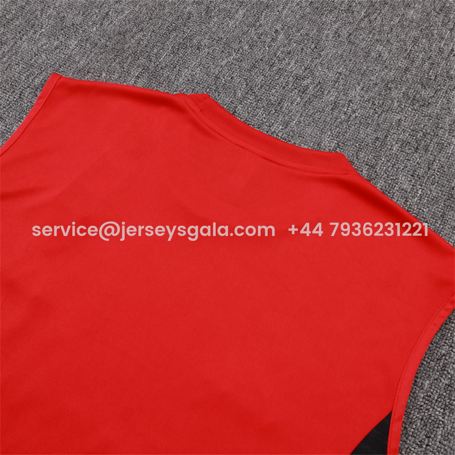 JerseysGala.com | Liver.pool 25-26 Vest Training Set - Red Vest & Black Shorts -Customize Name, Number and Patch | Worldwide Shipping