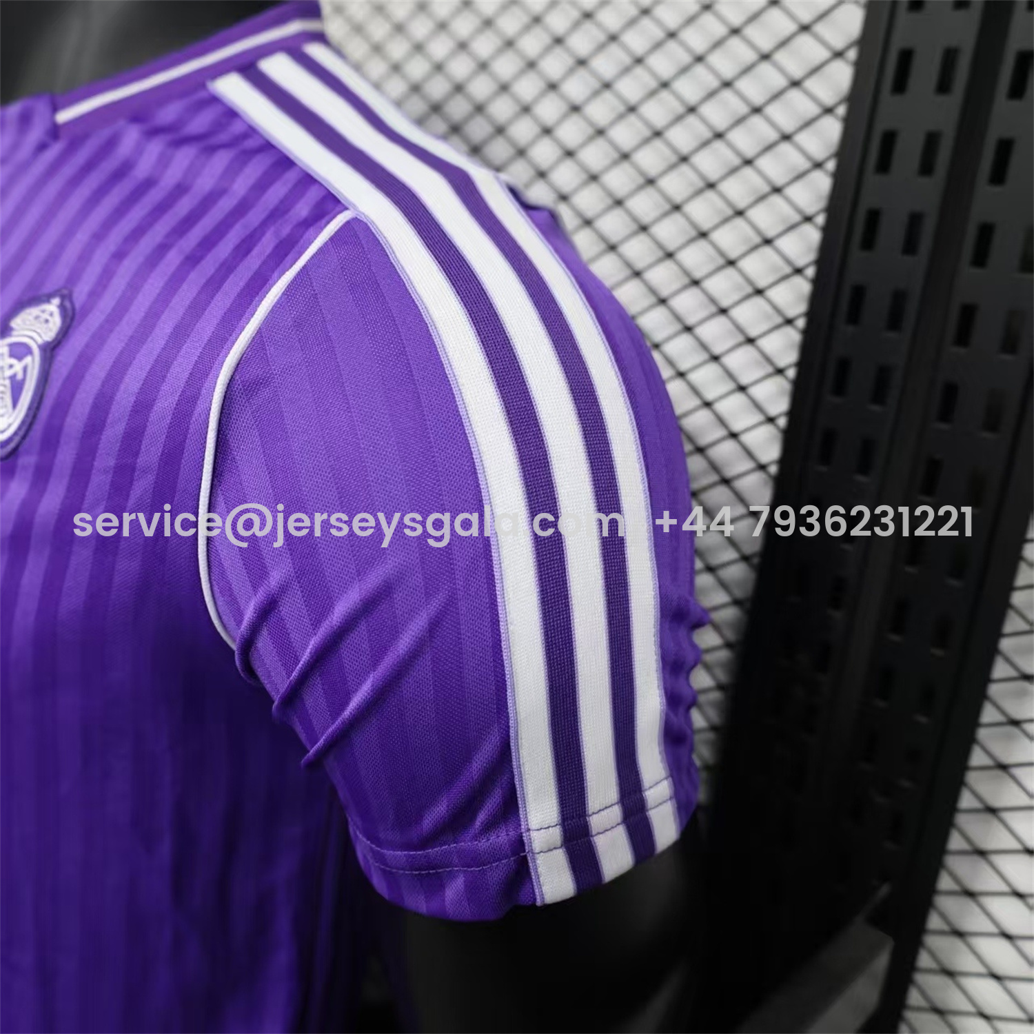 JerseysGala.com | Real Madrid 25-26 Icon Range Trefoil Purple Travel Jersey - Player Version -Customize Name, Number and Patch | Worldwide Shipping