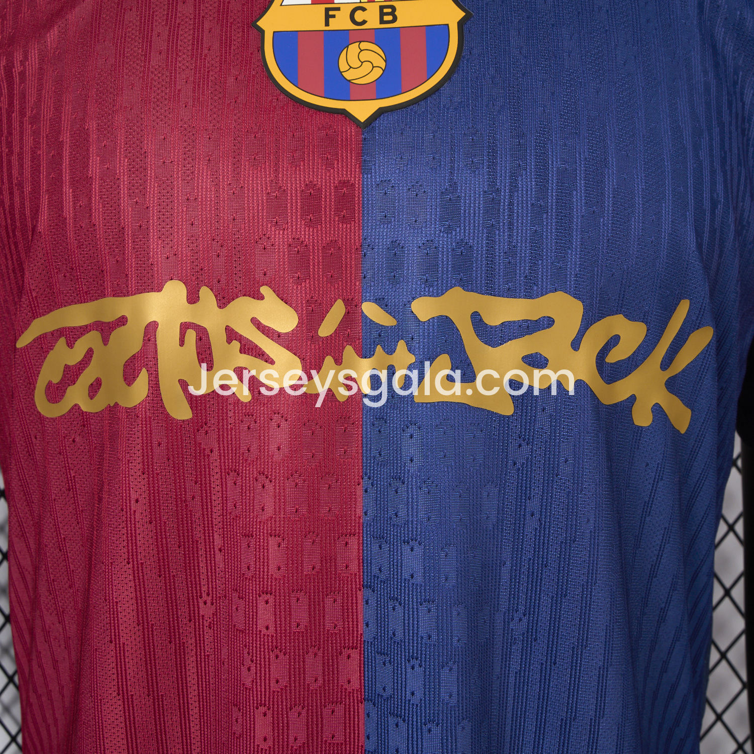 JerseysGala.com | Barcelona x Travis Scott New 24-25 Home Jersey - Player Version -Customize Name, Number and Patch | Worldwide Shipping