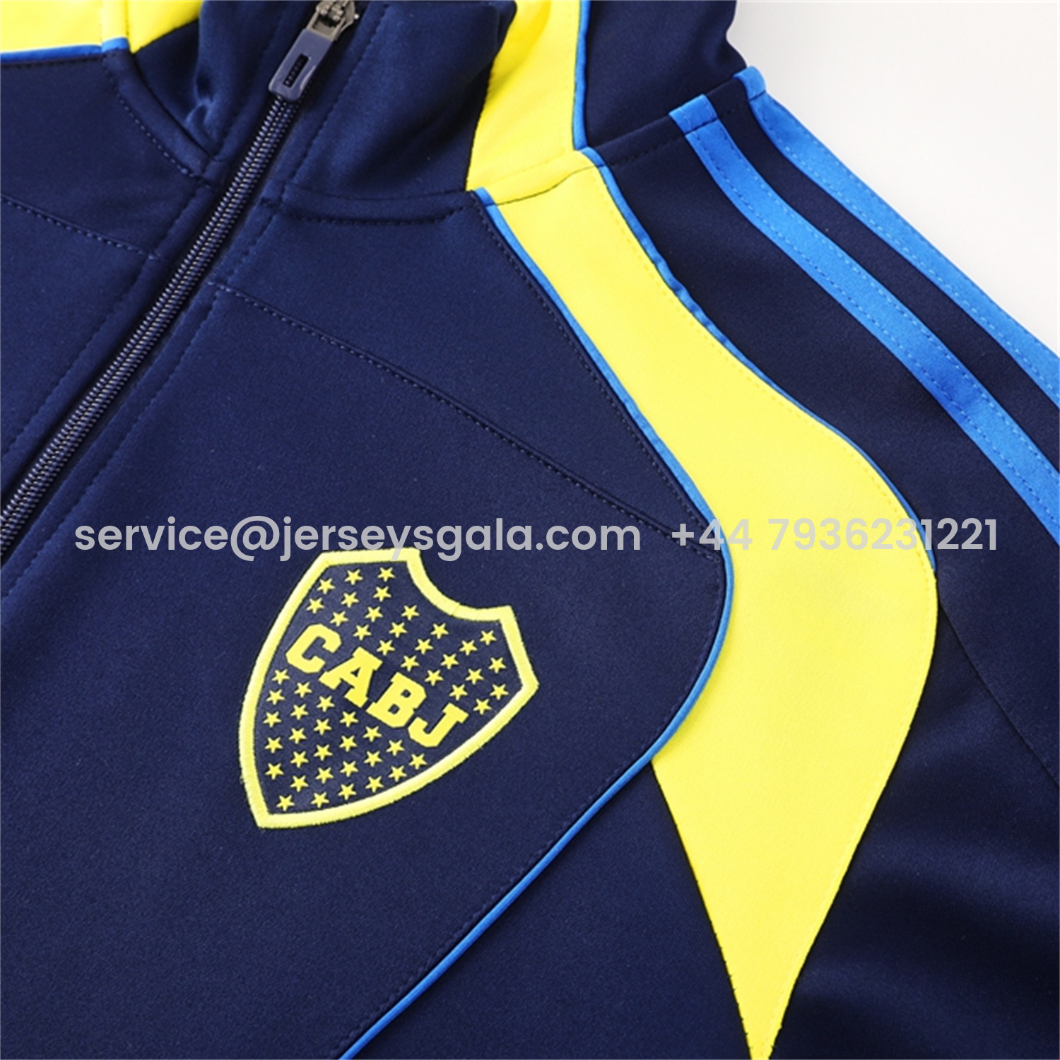 JerseysGala.com | Boca Juniors 25-26 Jacket Training Tracksuit - Royal Blue Jackets & Pants -Customize Name, Number and Patch | Worldwide Shipping