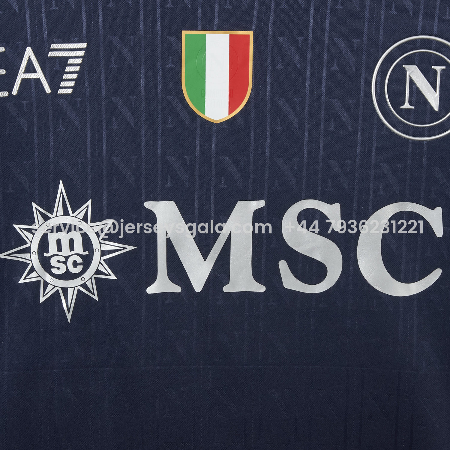 JerseysGala.com | Napoli 25-26 European Third Deep Blue Jersey - Fans Version -Customize Name, Number and Patch | Worldwide Shipping