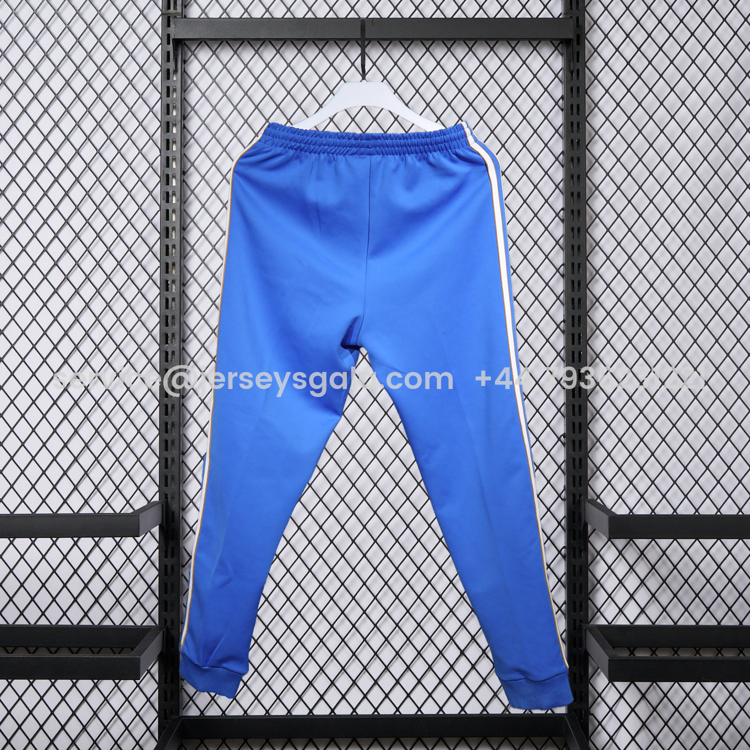 JerseysGala.com | Real Madrid 25-26 Pure Color Training Set - Blue Top and Blue Pants -Customize Name, Number and Patch | Worldwide Shipping