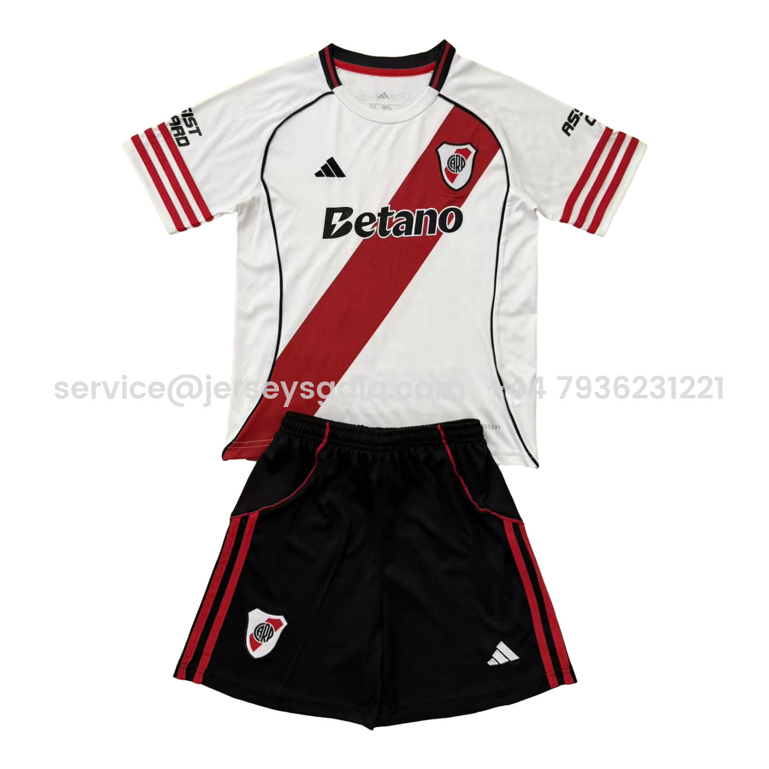 JerseysGala.com | River Plate 25-26 Home Men's Adult Jersey Set - Fans Version -Customize Name, Number and Patch | Worldwide Shipping