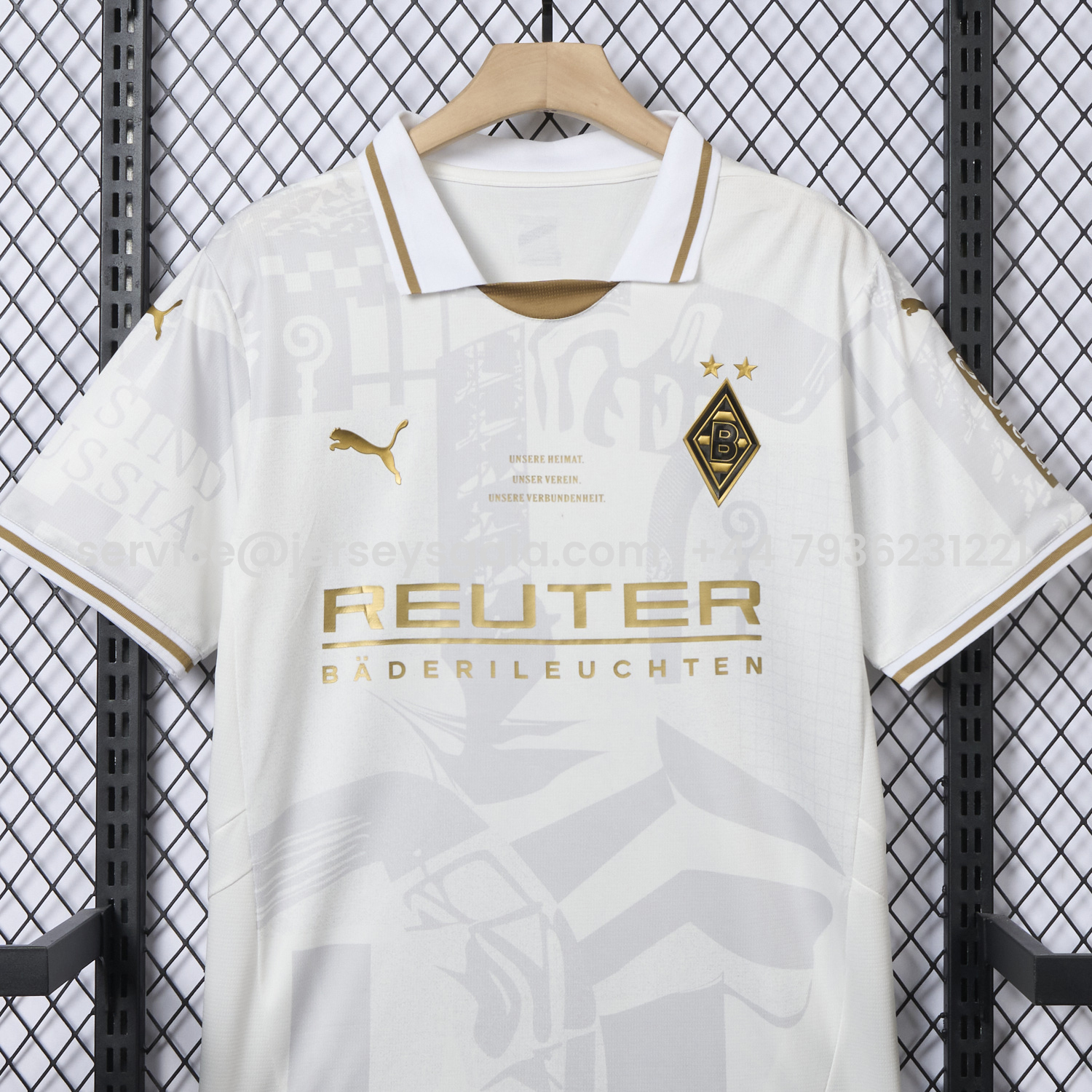 JerseysGala.com | Borussia Mönchengladbach 25-26 125-Year Anniversary Jersey - Fans Version -Customize Name, Number and Patch | Worldwide Shipping