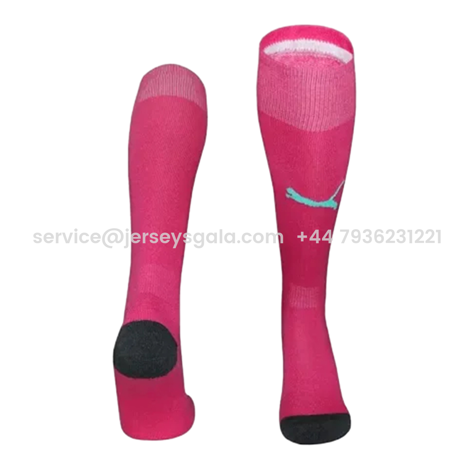 JerseysGala.com | Manchester City 25-26 Goalkeeper Socks - Pink -Customize Name, Number and Patch | Worldwide Shipping