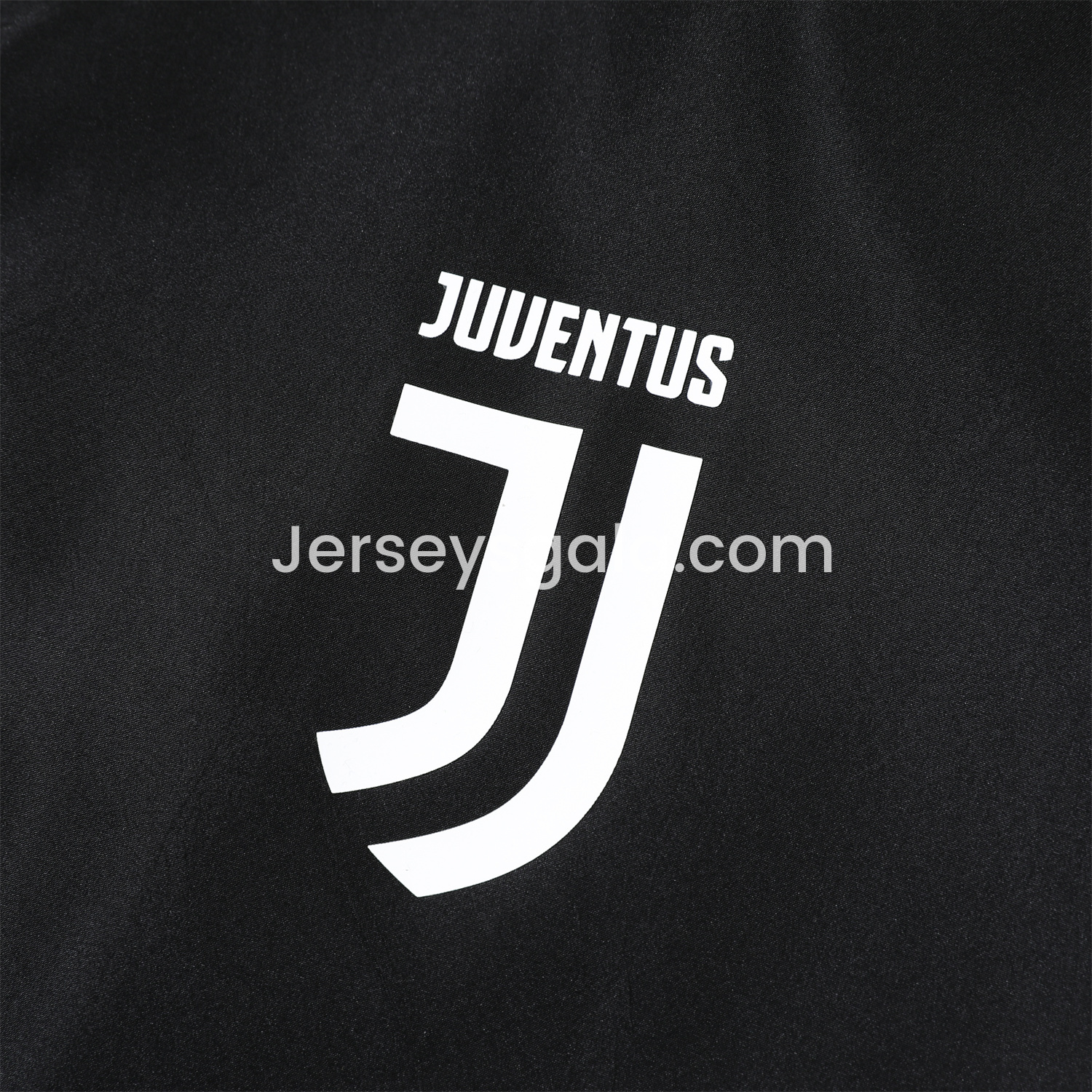 JerseysGala.com | Juventus 25-26 Terrace Icon Windbreaker Jacket - Black -Customize Name, Number and Patch | Worldwide Shipping
