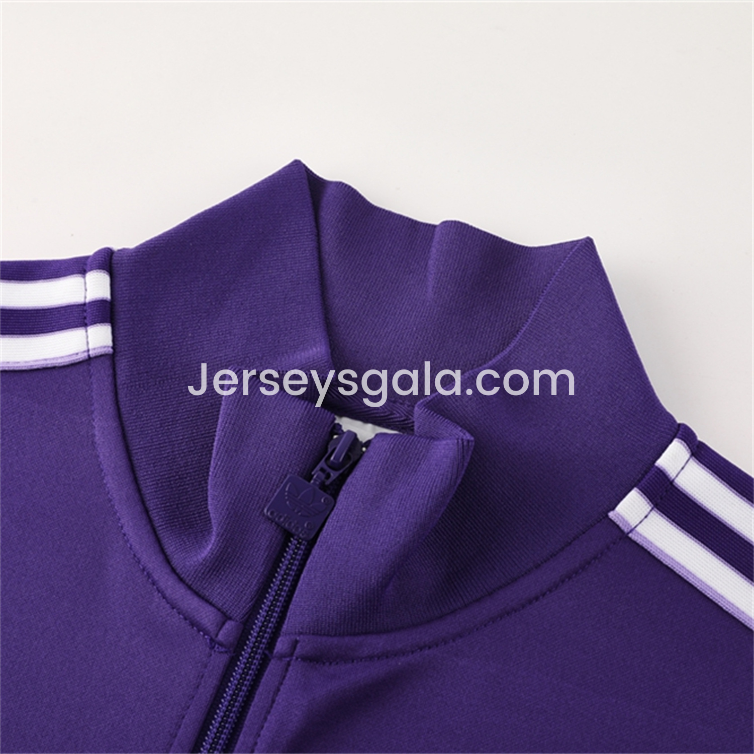 JerseysGala.com | Real Madrid 25-26 Purple Terrace Icon Jacket Training Tracksuit - Purple Jackets & Pants -Customize Name, Number and Patch | Worldwide Shipping