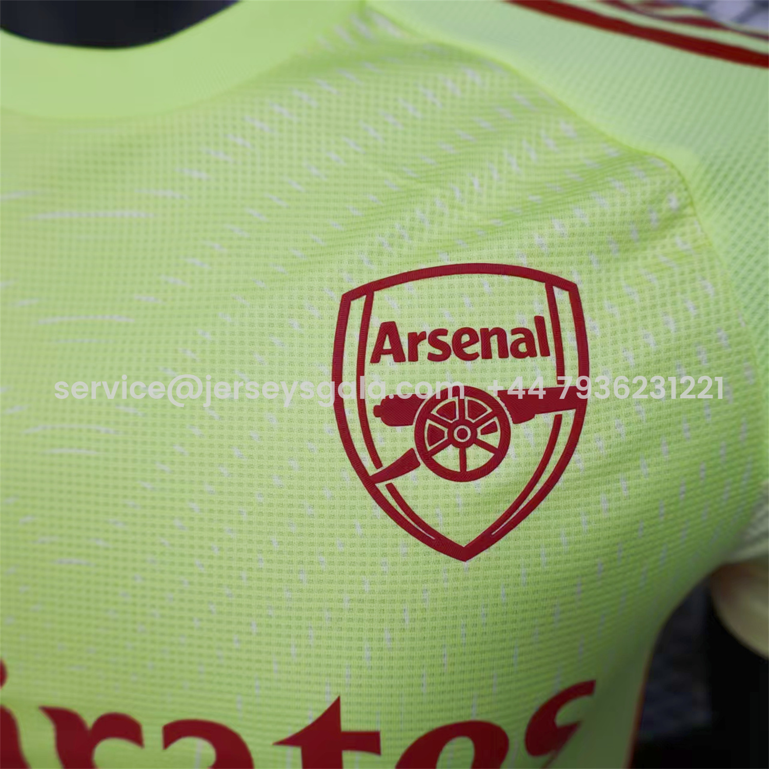 JerseysGala.com | Arsenal 25-26 Light Yellow Goalkeeper Jersey - Player Version -Customize Name, Number and Patch | Worldwide Shipping