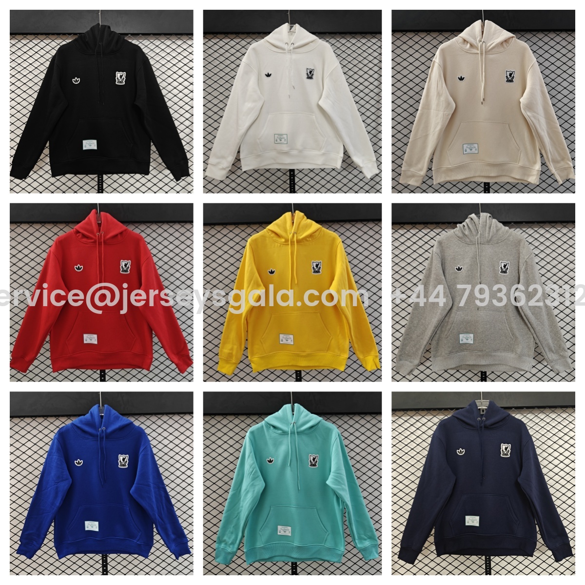 JerseysGala.com | Liver.pool 25-26 Originals Terrace Icon White Team Logo Unisex Pullover Hoodie -Customize Name, Number and Patch | Worldwide Shipping