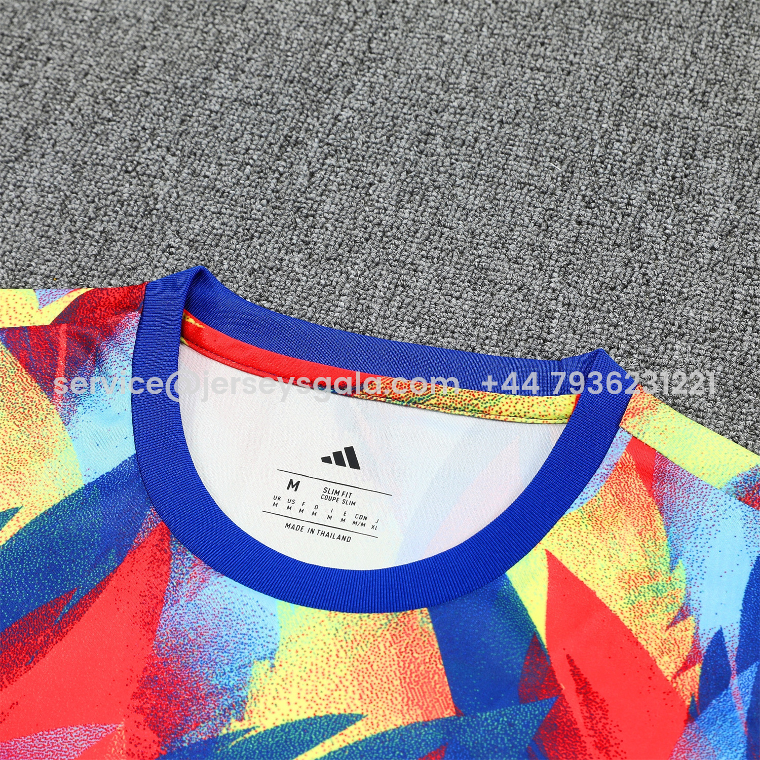 JerseysGala.com | Arsenal 25-26 Vest Training Set - Colorful Festival Vest and Black Shorts -Customize Name, Number and Patch | Worldwide Shipping