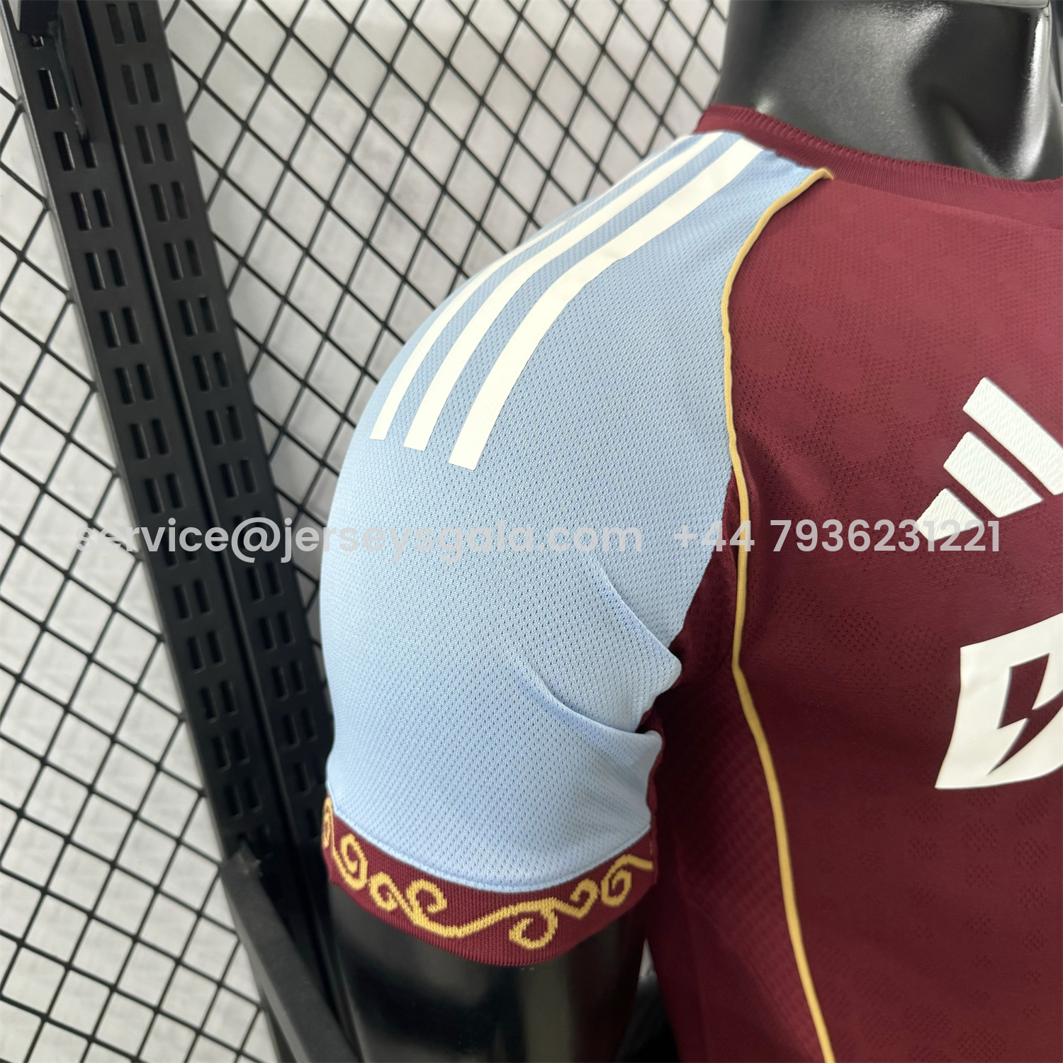 JerseysGala.com | Aston Villa 25-26 Home Jersey - Player Version -Customize Name, Number and Patch | Worldwide Shipping