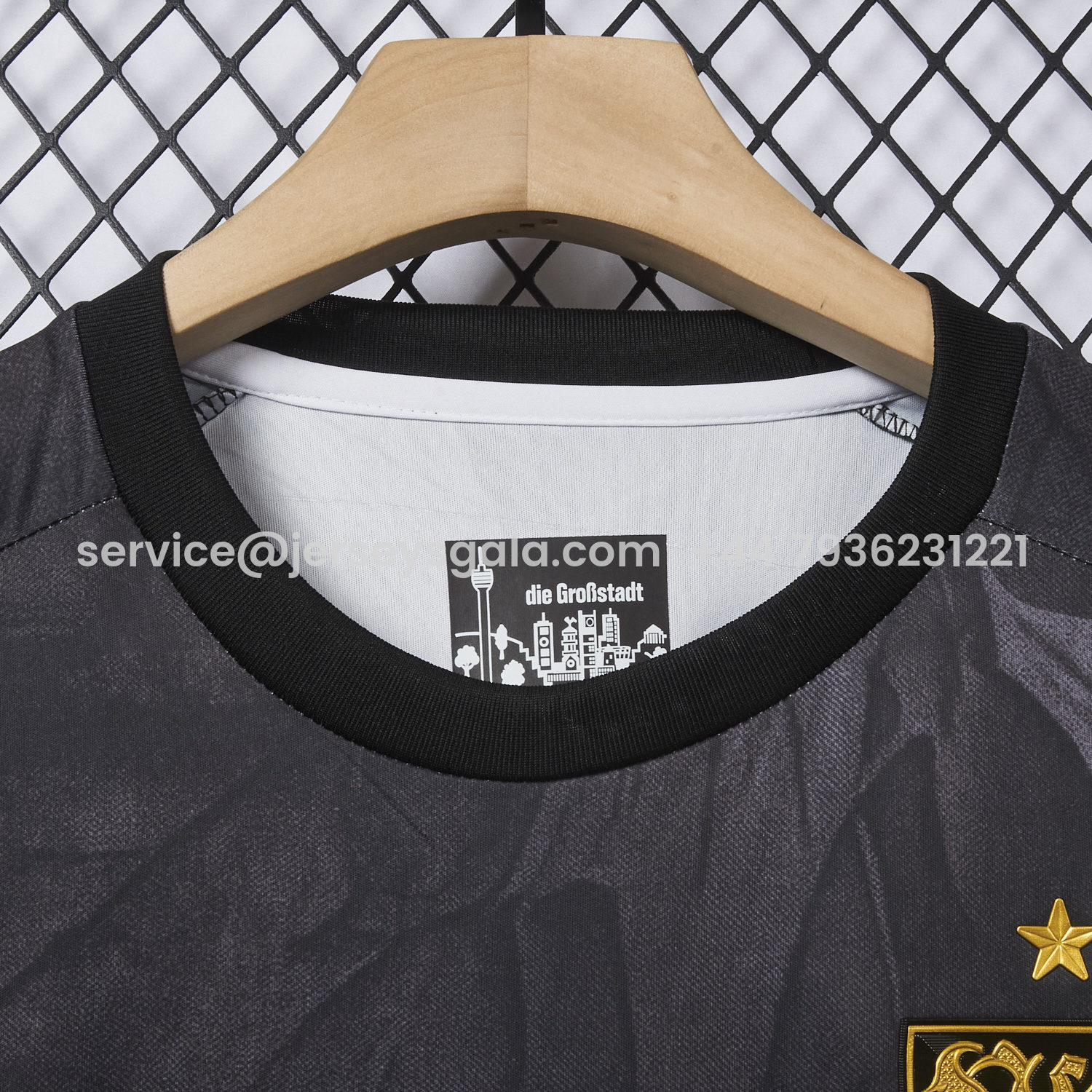 JerseysGala.com | VfB Stuttgart 25-26 Third Black Jersey - Fans Version -Customize Name, Number and Patch | Worldwide Shipping