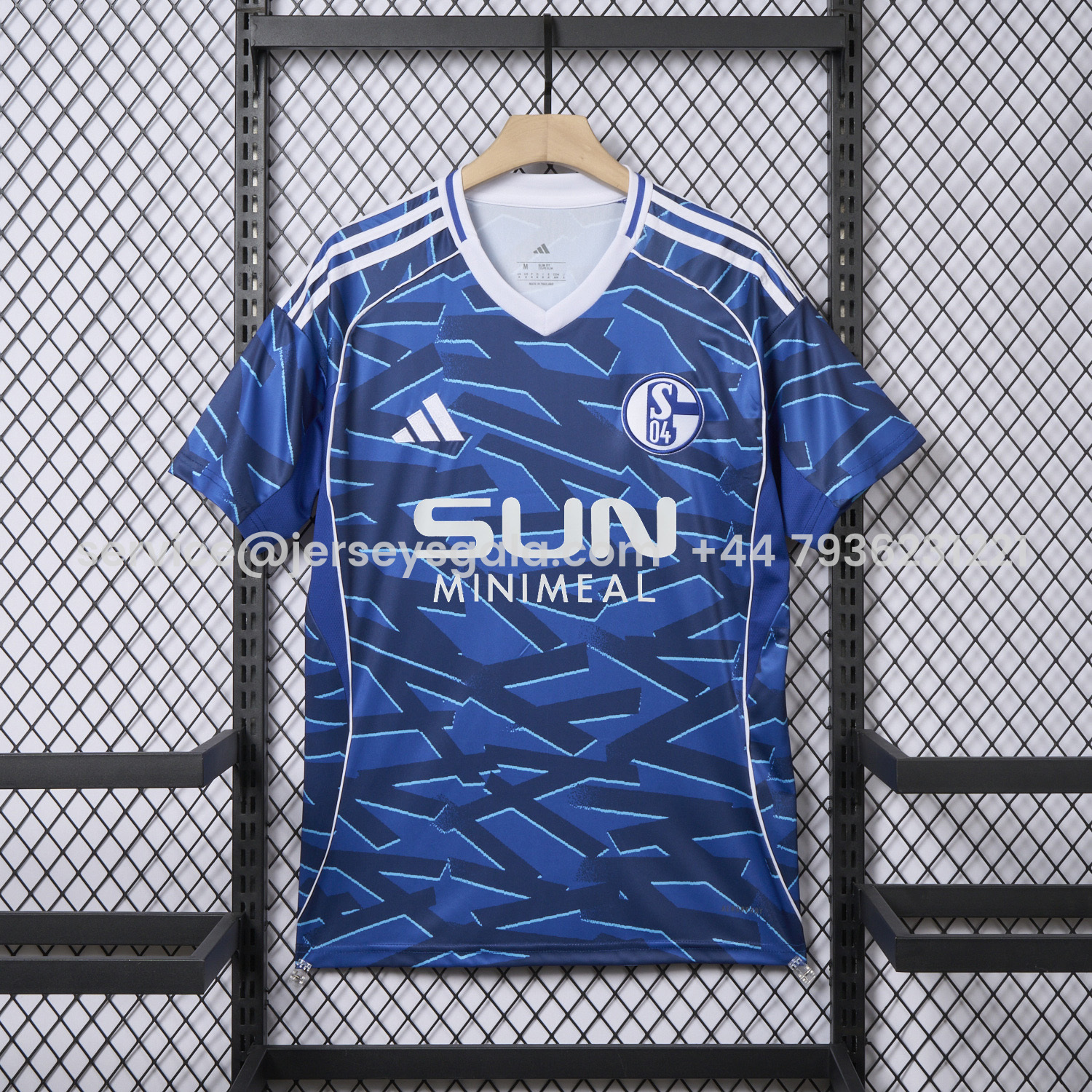 JerseysGala.com | Schalke 04 25-26 Home Jersey - Fans Version -Customize Name, Number and Patch | Worldwide Shipping