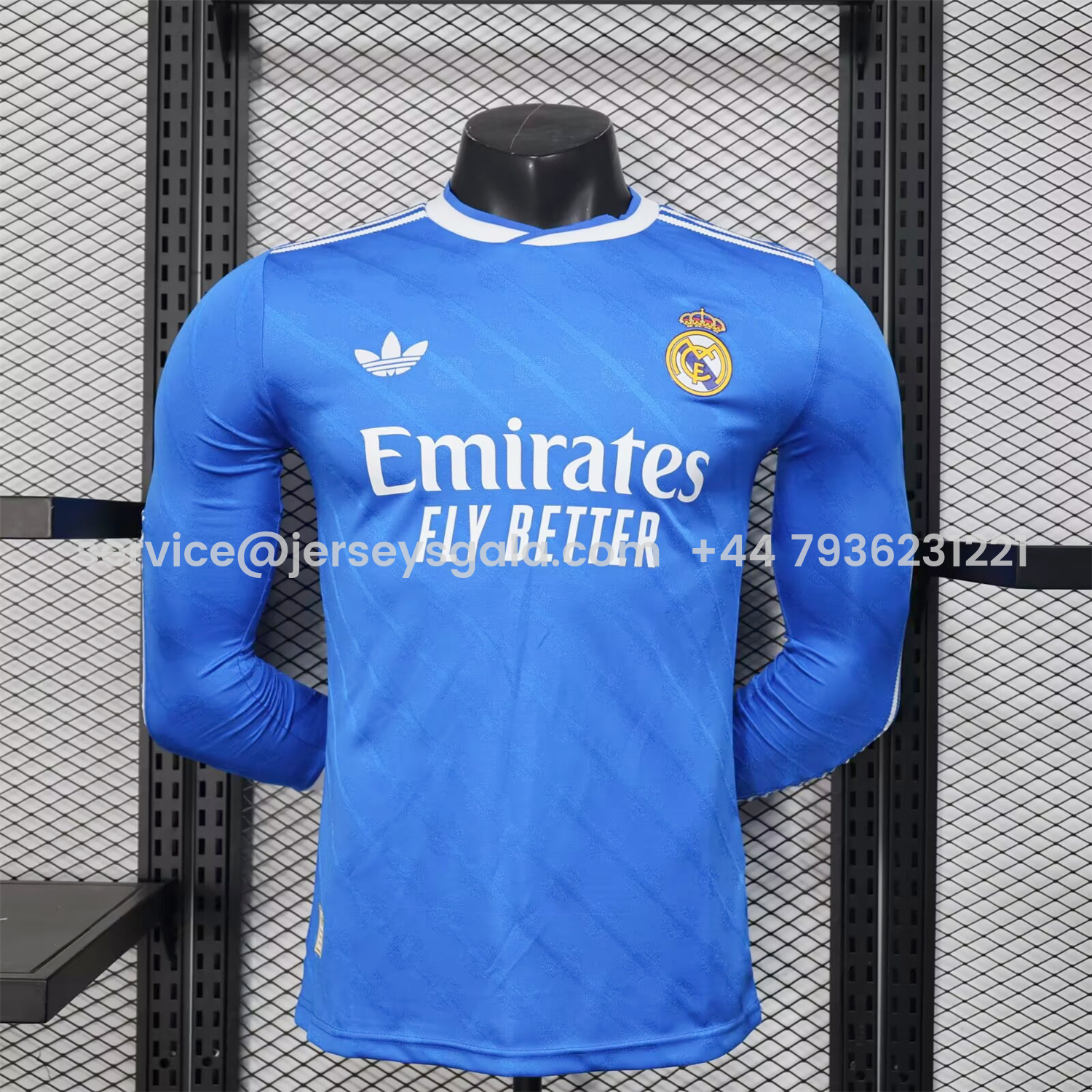 JerseysGala.com | Real Madrid 25-26 Third Long Sleeves Jersey - Player Version -Customize Name, Number and Patch | Worldwide Shipping