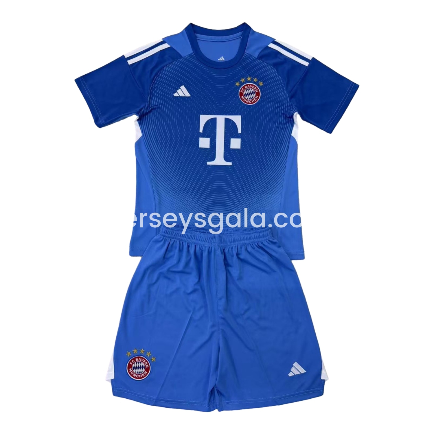 JerseysGala.com | Bayern Munich 25-26 Blue Goalkeeper Men's Adult Jersey Set - Fans Version -Customize Name, Number and Patch | Worldwide Shipping