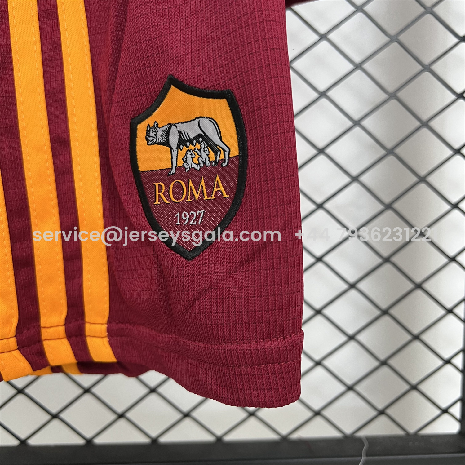 JerseysGala.com | AS Roma 25-26 Home Unsponsored Kids Kit -Customize Name, Number and Patch | Worldwide Shipping
