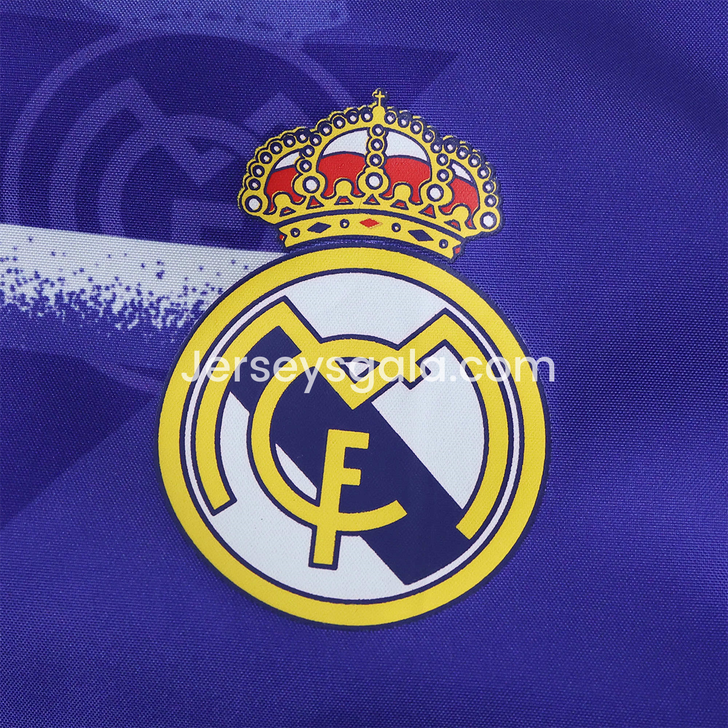 JerseysGala.com | Retro Real Madrid 1995-96 Home & Away Double Sided Reversible Windbreaker - White & Purple -Customize Name, Number and Patch | Worldwide Shipping