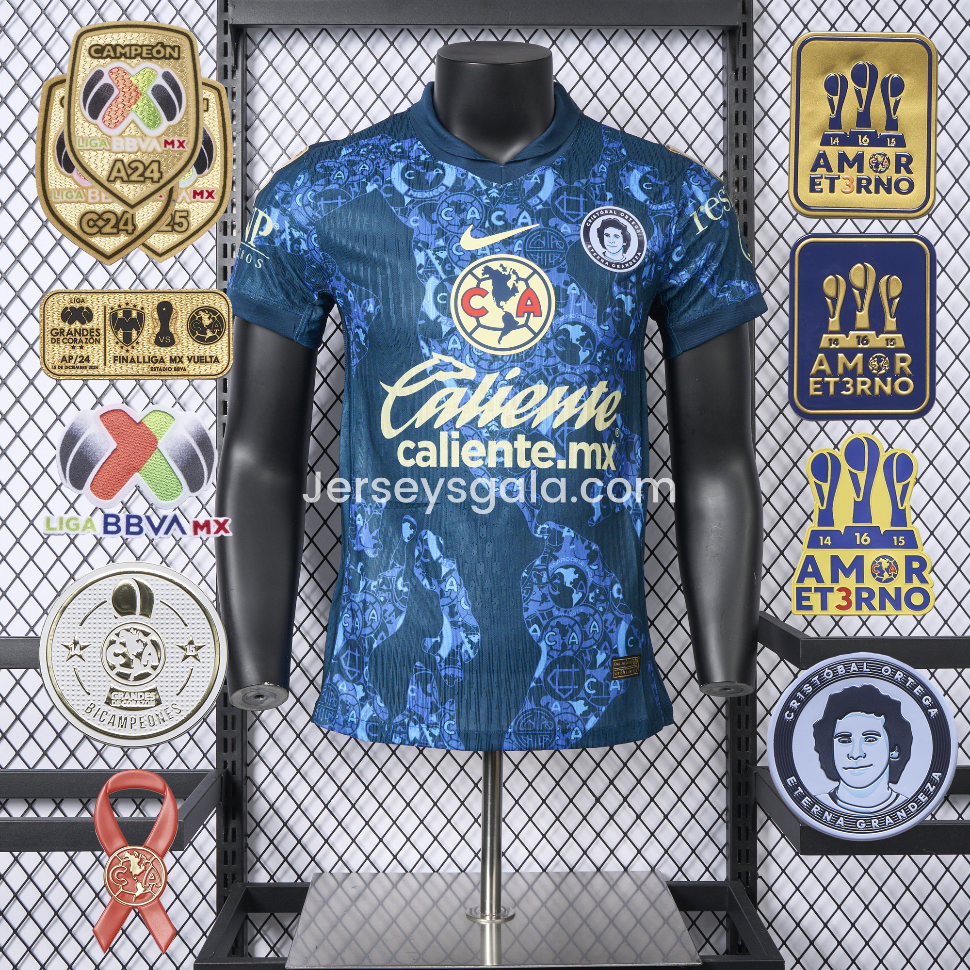 JerseysGala.com | 【New Patches】Club América 24-25 Away Jersey - Player Version -Customize Name, Number and Patch | Worldwide Shipping