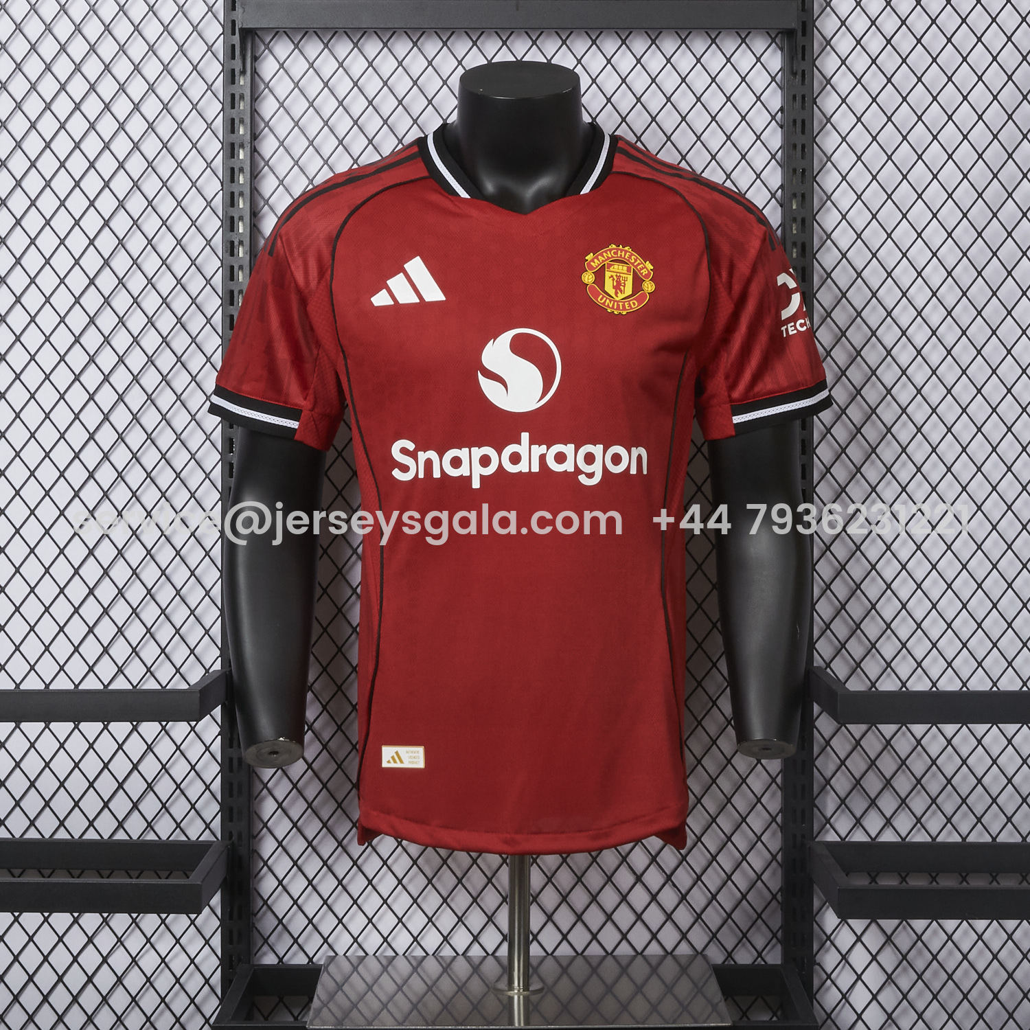 JerseysGala.com | Manchester United 25-26 Home Jersey - Player Version -Customize Name, Number and Patch | Worldwide Shipping
