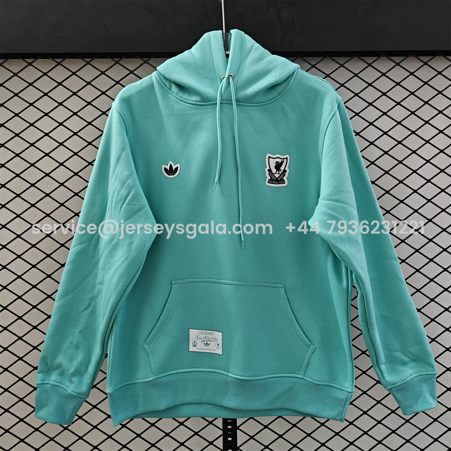 JerseysGala.com | Liver.pool 25-26 Originals Terrace Icon White Team Logo Unisex Pullover Hoodie -Customize Name, Number and Patch | Worldwide Shipping