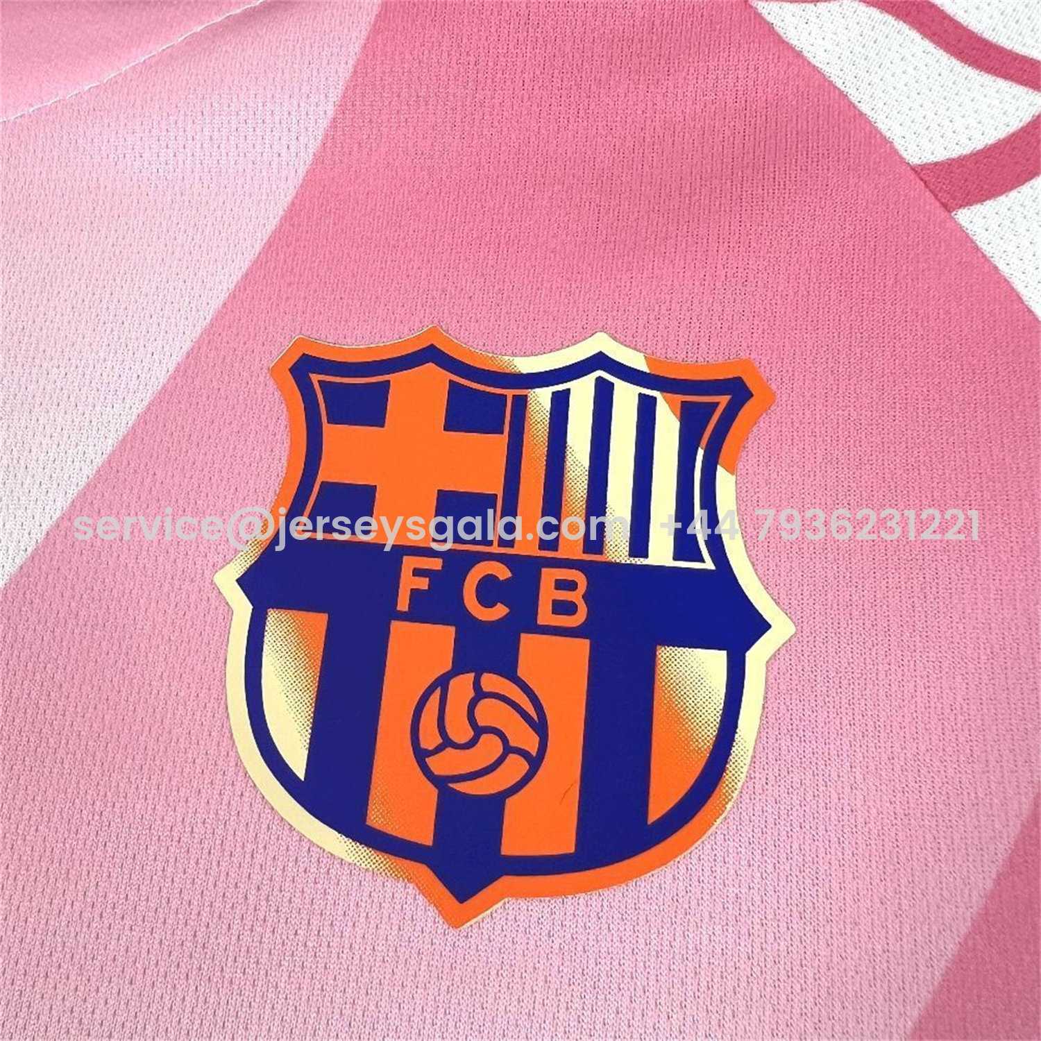 JerseysGala.com | Barcelona 25-26 Pink And White Special Jersey - Fans Version -Customize Name, Number and Patch | Worldwide Shipping