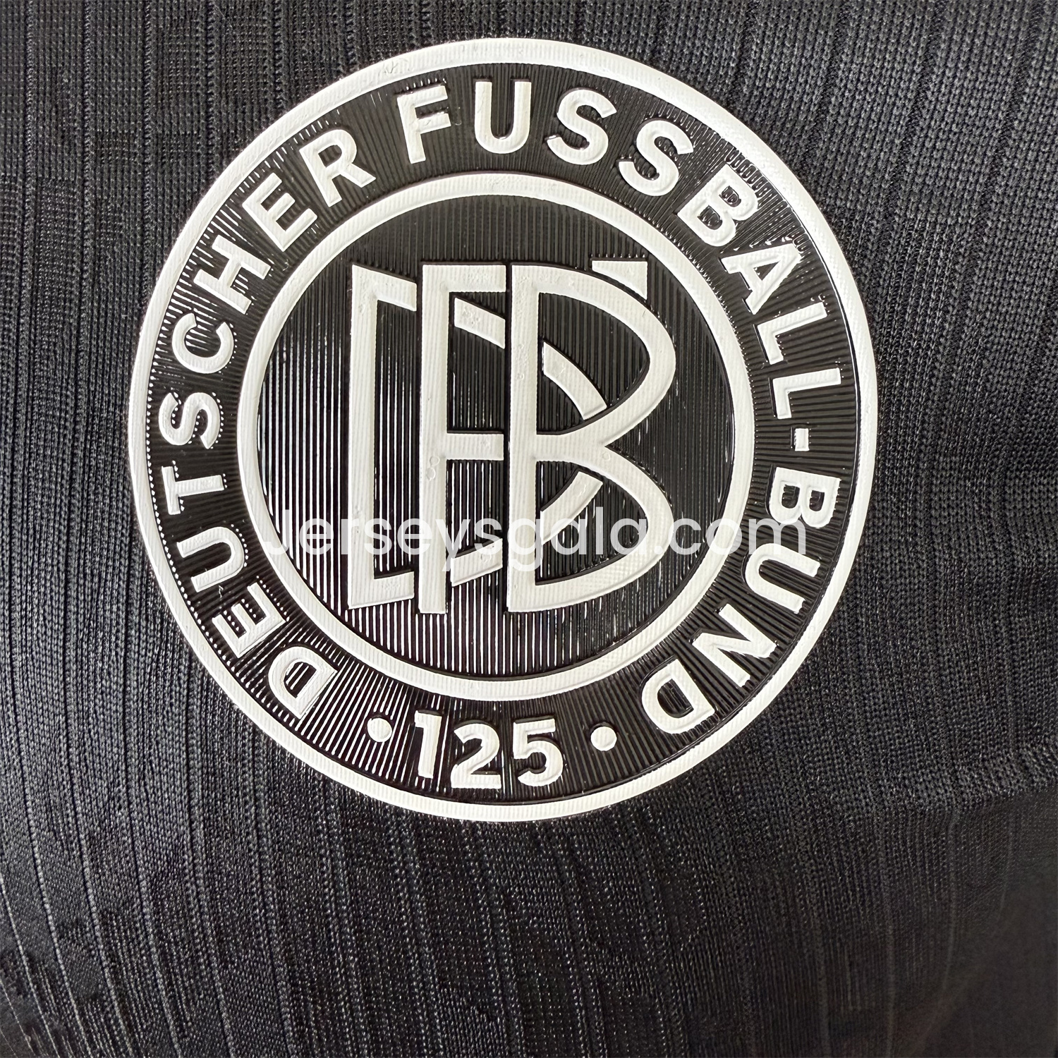 JerseysGala.com | Germany 2025 Black 125-Year Anniversary Commemorative Long Sleeves Jersey - Player Version -Customize Name, Number and Patch | Worldwide Shipping