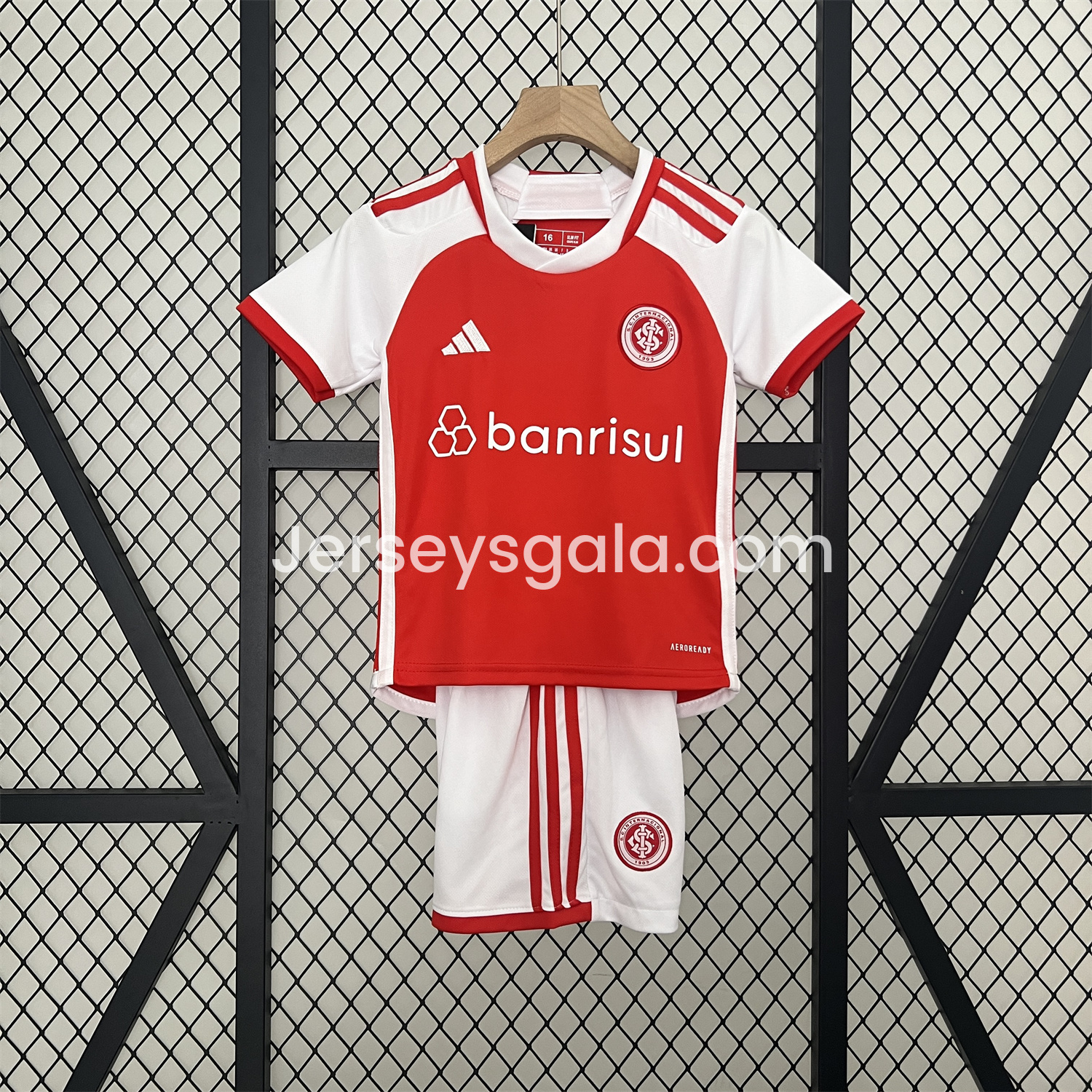 JerseysGala.com | SC Internacional 24-25 Home Kids Kit -Customize Name, Number and Patch | Worldwide Shipping