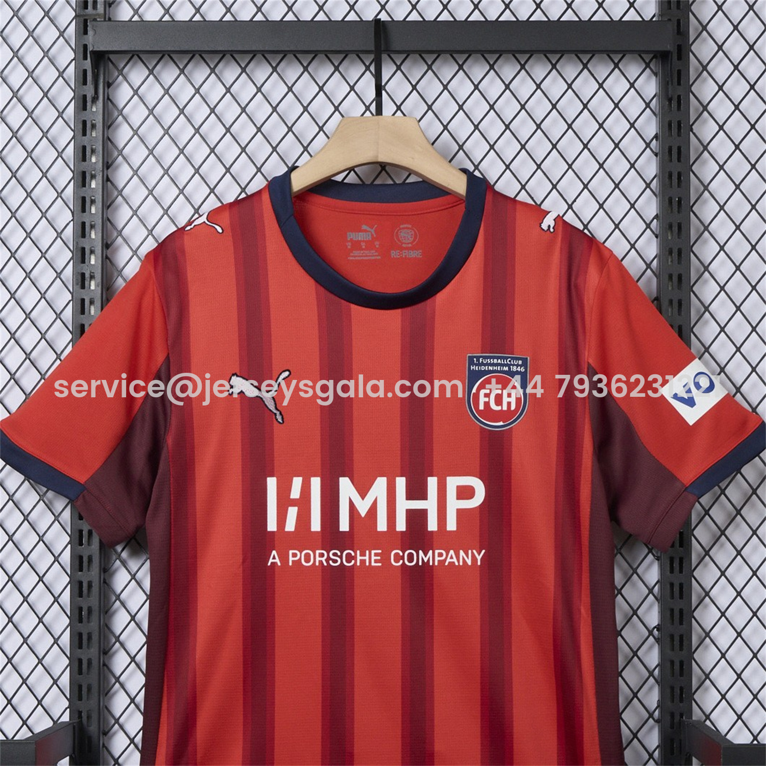 JerseysGala.com | FC Heidenheim 25-26 Home Jersey - Fans Version -Customize Name, Number and Patch | Worldwide Shipping