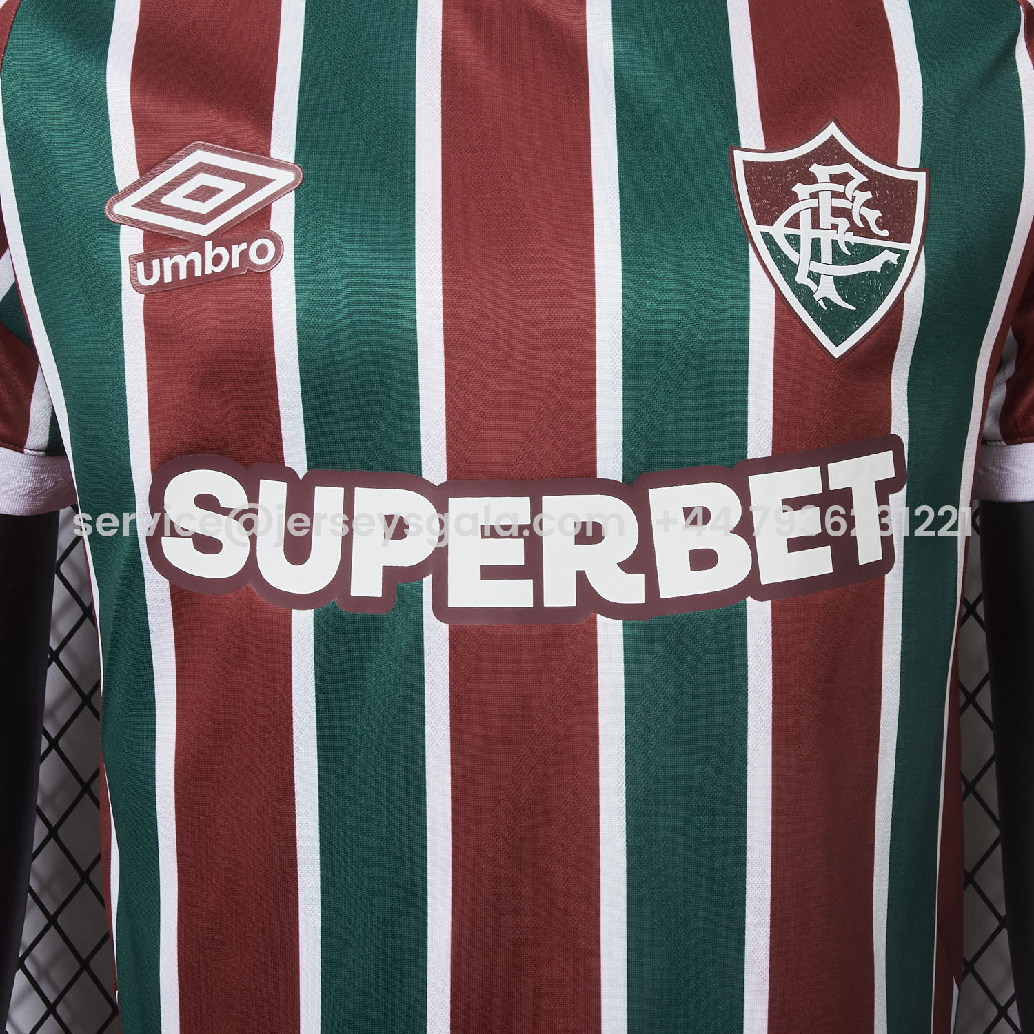 JerseysGala.com | Fluminense 25-26 Home Jersey With Chest Sponsor - Player Version -Customize Name, Number and Patch | Worldwide Shipping