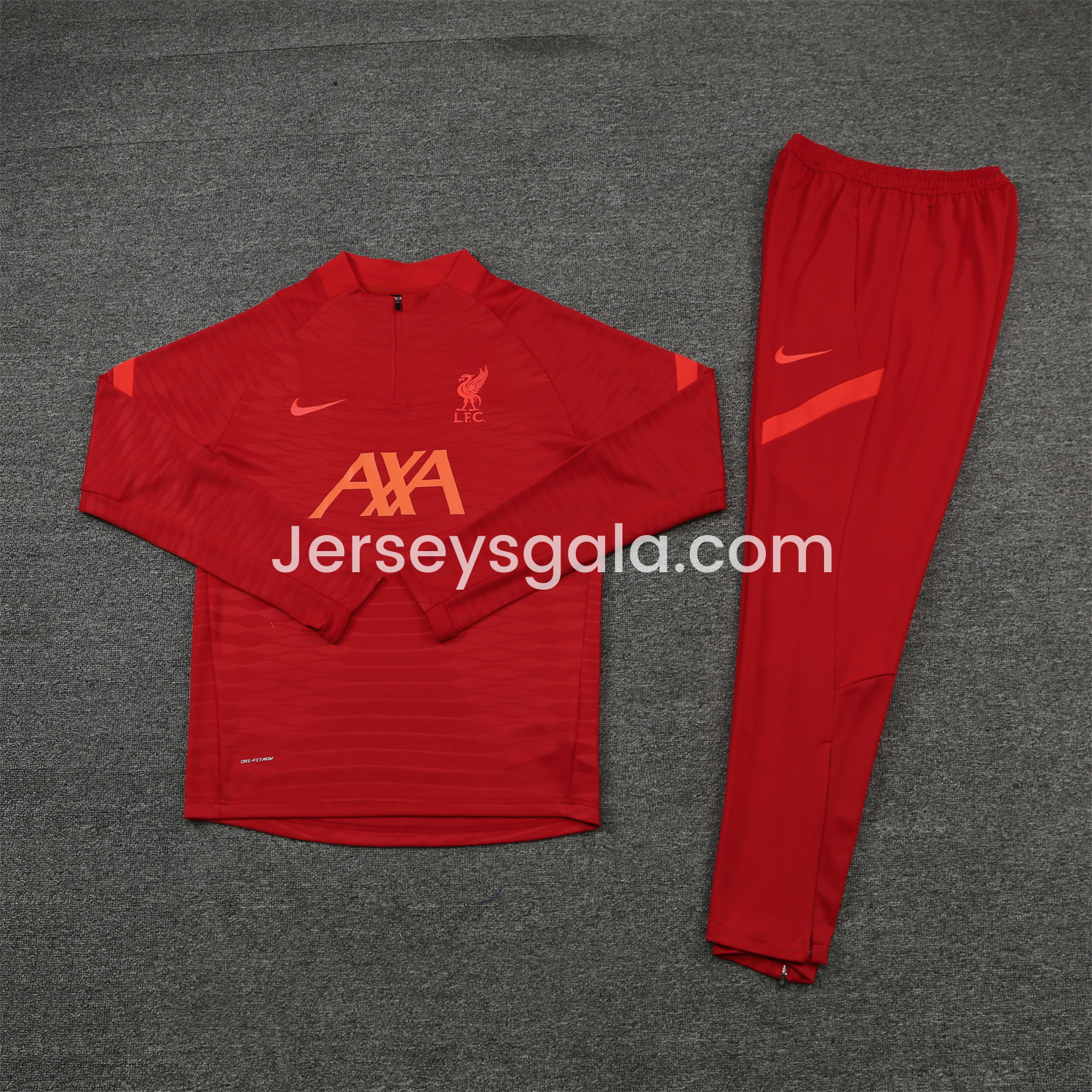 JerseysGala.com | Liver.pool 24-25 Long Sleeve Training Set - Red Top and Pants -Customize Name, Number and Patch | Worldwide Shipping