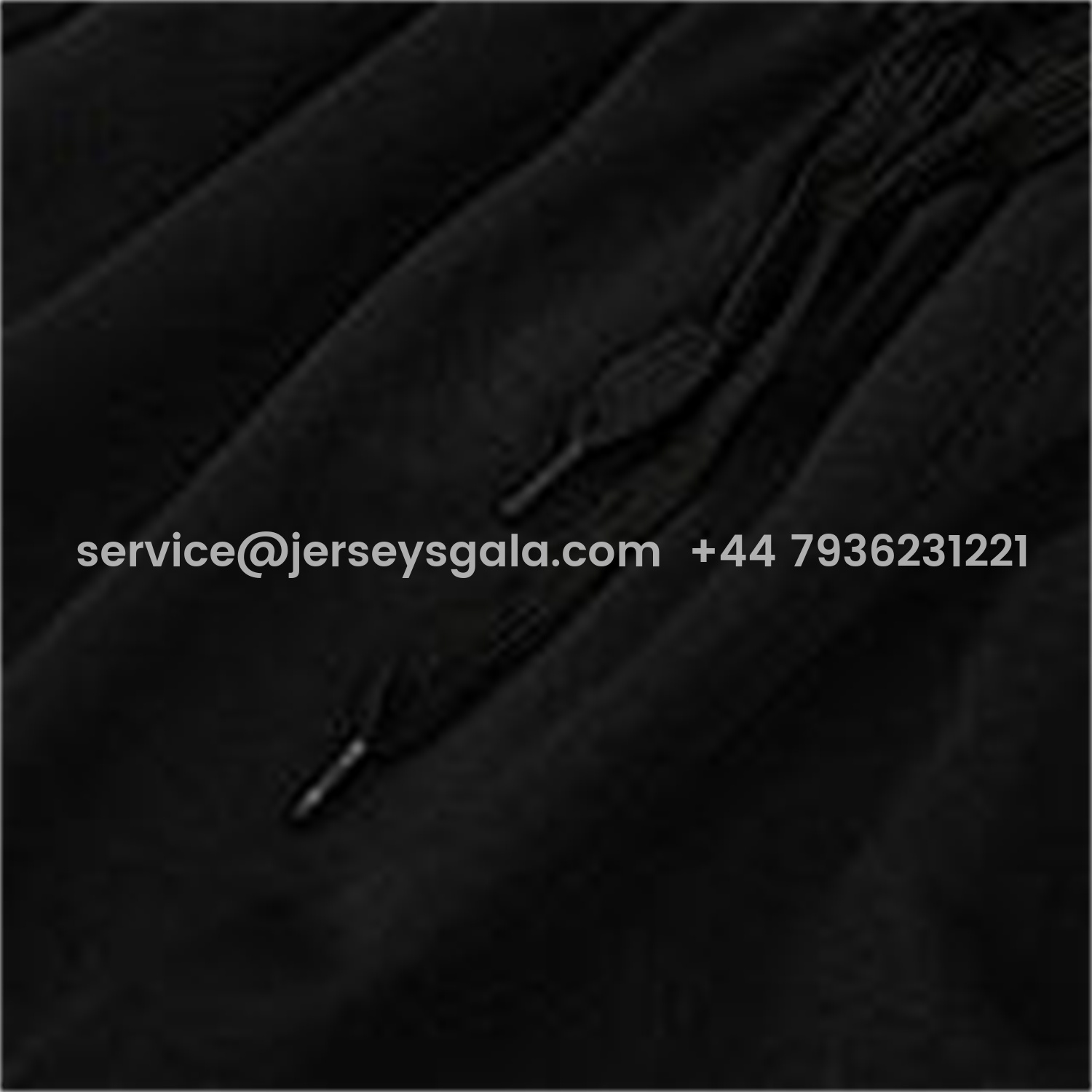 JerseysGala.com | Real Madrid 25-26 Short-Sleeve Training Set - Light Grey Stripes Black Top & Black Shorts -Customize Name, Number and Patch | Worldwide Shipping