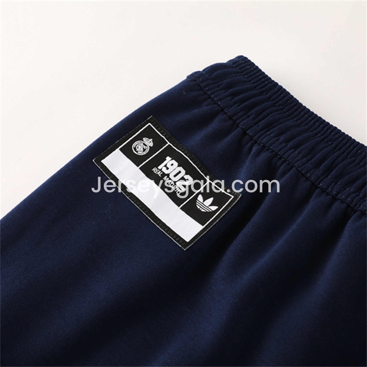 JerseysGala.com | Real Madrid 25-26 Originals Varsity Hoodie Set - Deep Blue Hoodie and Pants -Customize Name, Number and Patch | Worldwide Shipping
