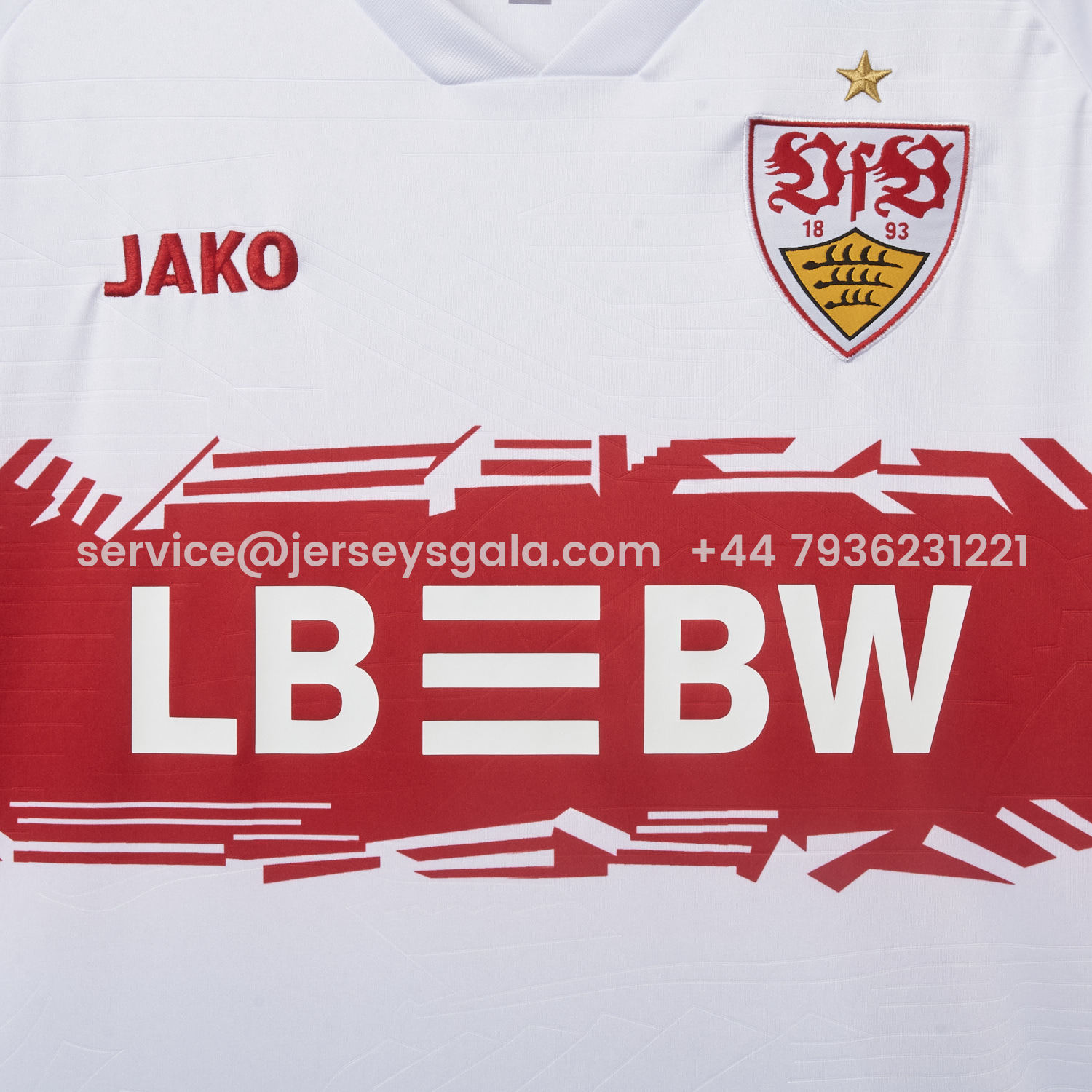 JerseysGala.com | VfB Stuttgart 25-26 Home Jersey - Fans Version -Customize Name, Number and Patch | Worldwide Shipping