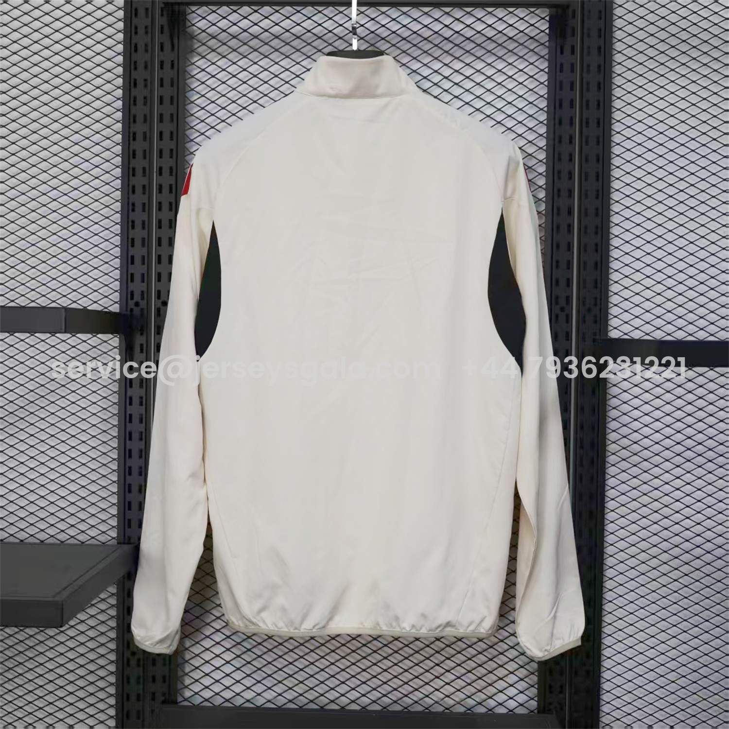 JerseysGala.com | Liver.pool 25-26 White Windbreaker Jacket - Deep Green -Customize Name, Number and Patch | Worldwide Shipping