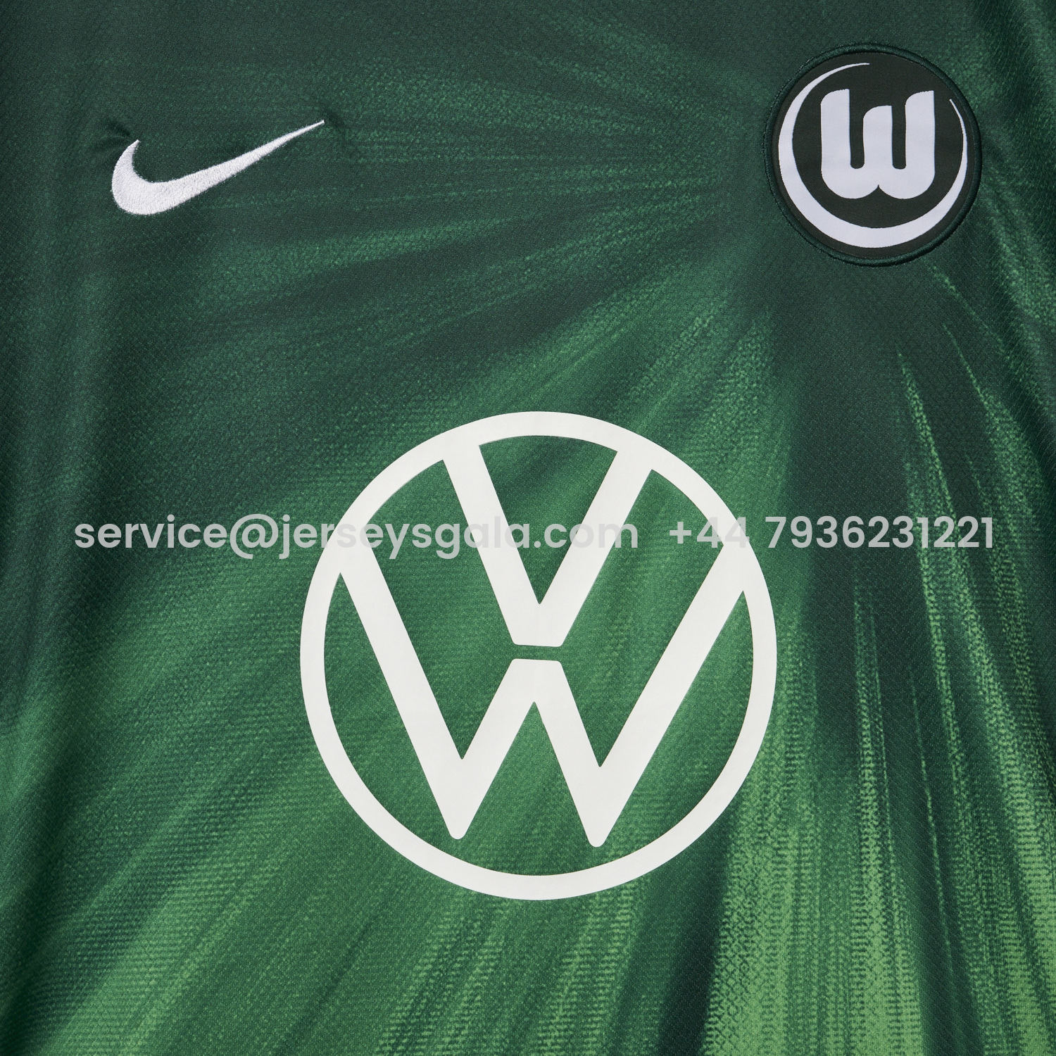 JerseysGala.com | Wolfsburg 25-26 Home Green Jersey - Fans Version -Customize Name, Number and Patch | Worldwide Shipping