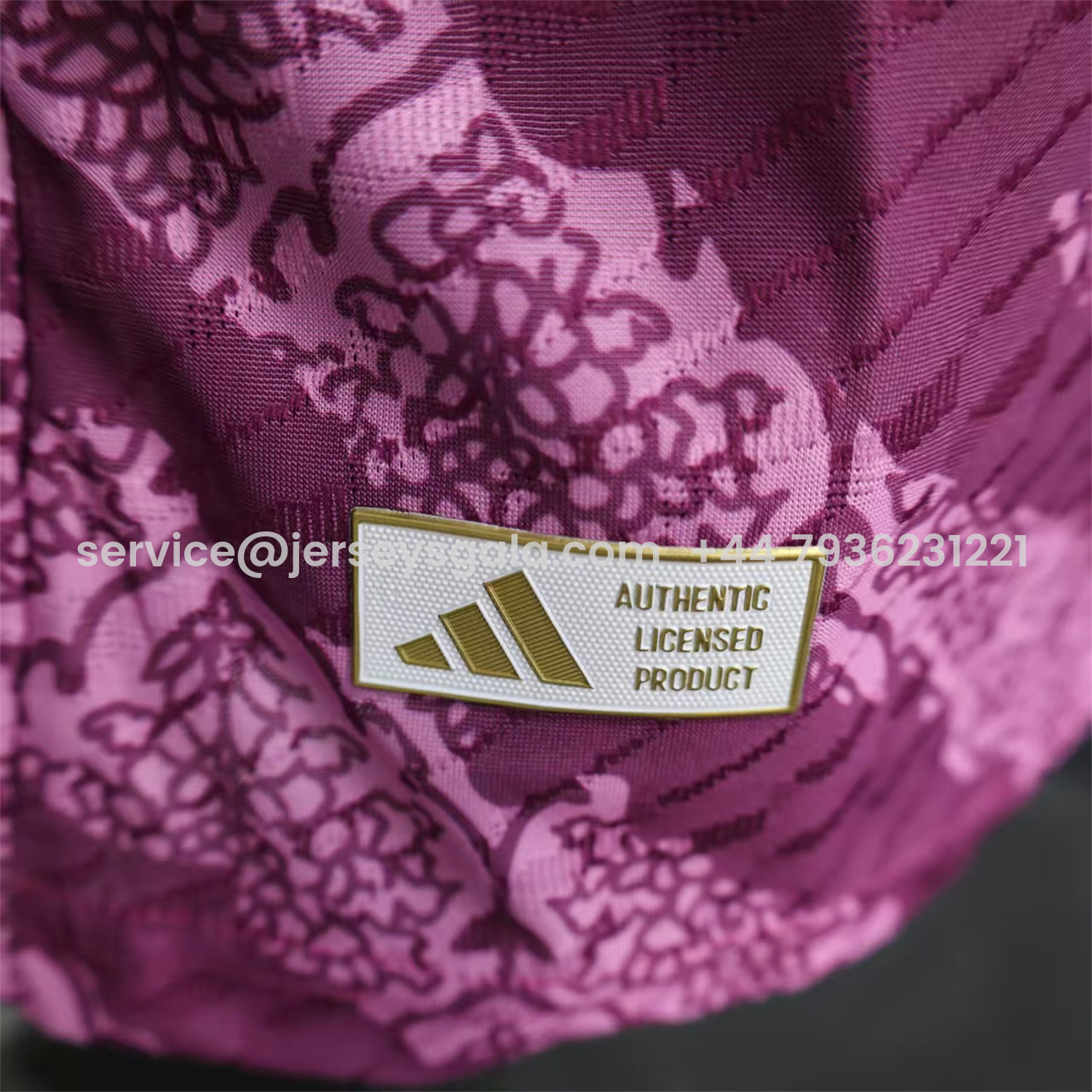 JerseysGala.com | Real Madrid 25-26 Pink With Purple Texture Special Jersey - Player Version -Customize Name, Number and Patch | Worldwide Shipping