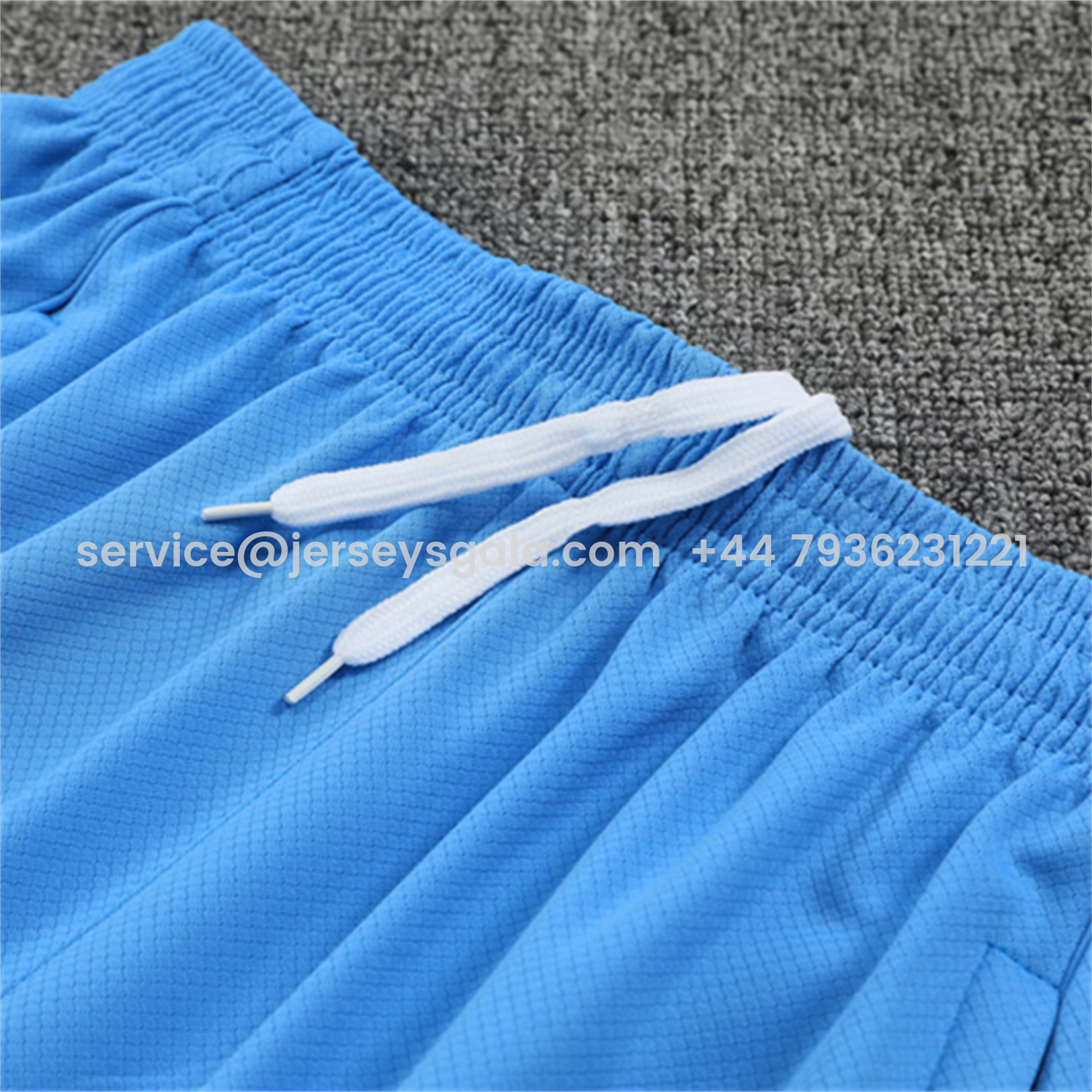 JerseysGala.com | Real Madrid 25-26 Short-Sleeve Training Set - Sky Blue Top and Sky Blue Shorts -Customize Name, Number and Patch | Worldwide Shipping