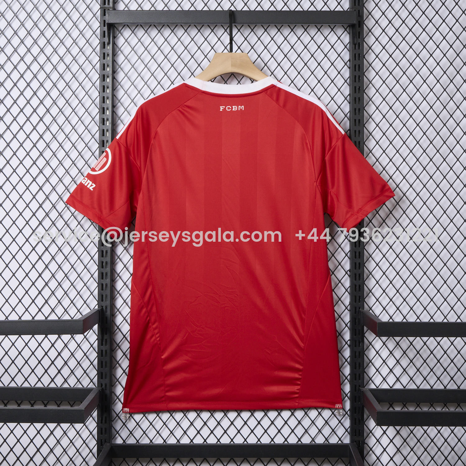 JerseysGala.com | Bayern Munich 25-26 Red Trefoil Goalkeeper Jersey - Fans Version -Customize Name, Number and Patch | Worldwide Shipping