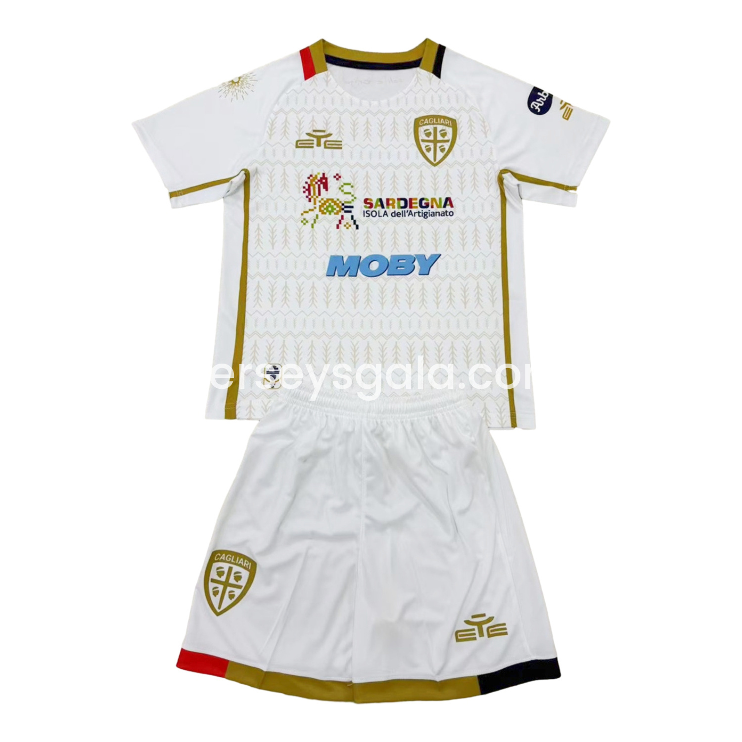 JerseysGala.com | Cagliari Calcio 24-25 Away Kids Kit -Customize Name, Number and Patch | Worldwide Shipping