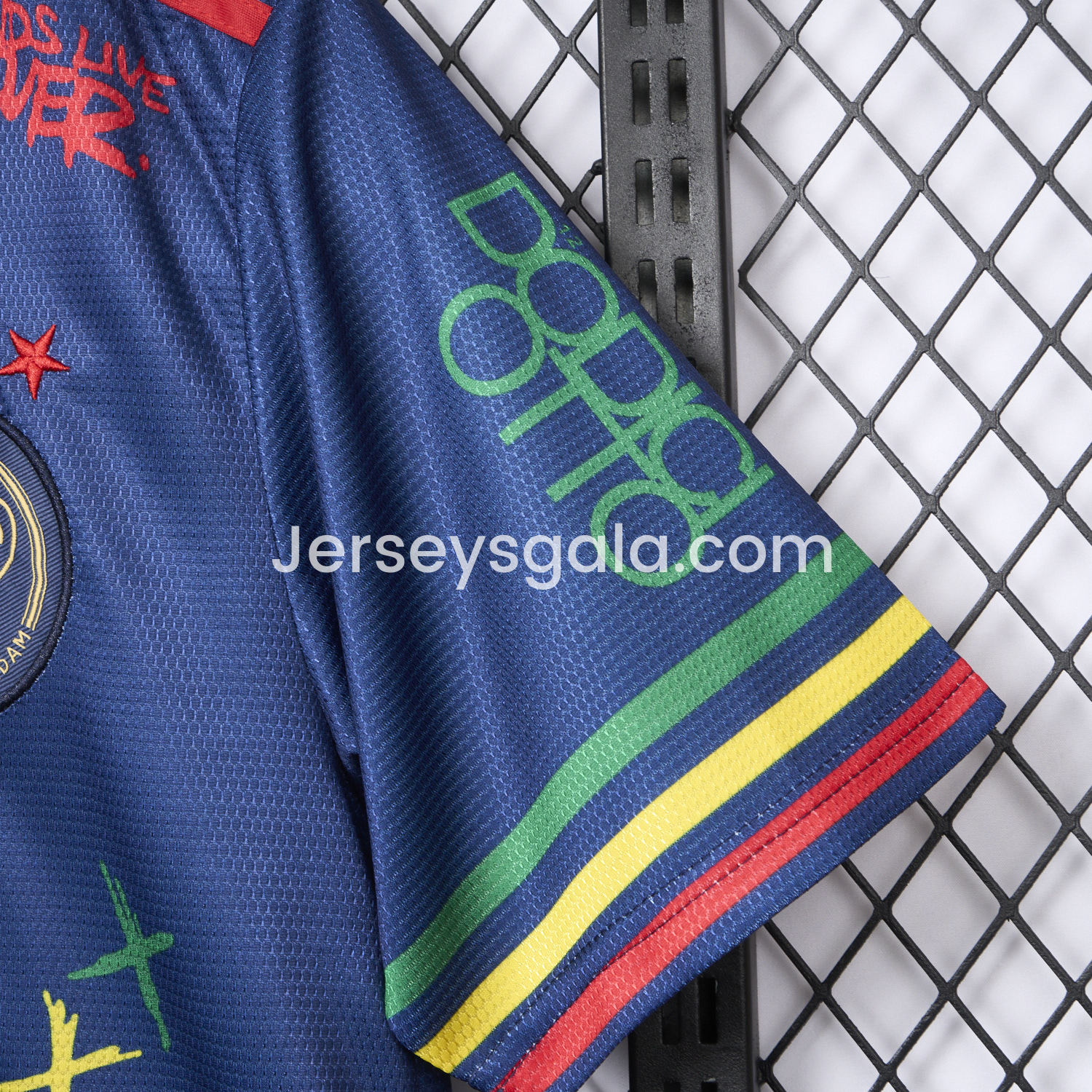 JerseysGala.com | Ajax x B-O-B Marly 2025-26 40th Blue Special Edition Jersey - Fans Version -Customize Name, Number and Patch | Worldwide Shipping