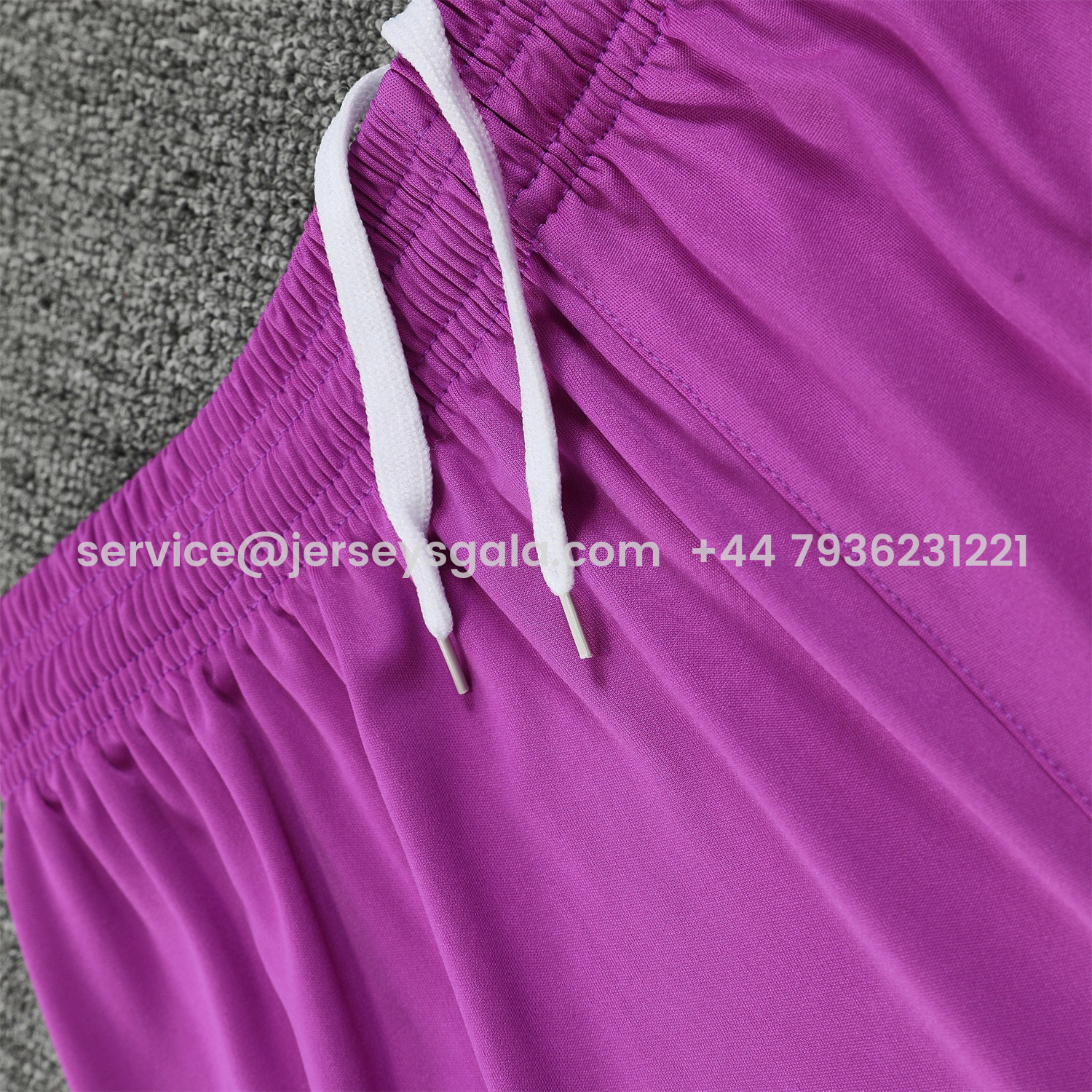 JerseysGala.com | Real Madrid 25-26 Longt-Sleeve Training Set - Purple Top & Purple Shorts -Customize Name, Number and Patch | Worldwide Shipping