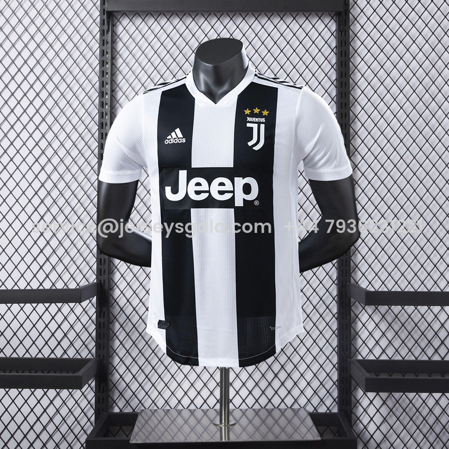 JerseysGala.com | Retro Juventus 2018-19 Home Jersey - Player Version -Customize Name, Number and Patch | Worldwide Shipping
