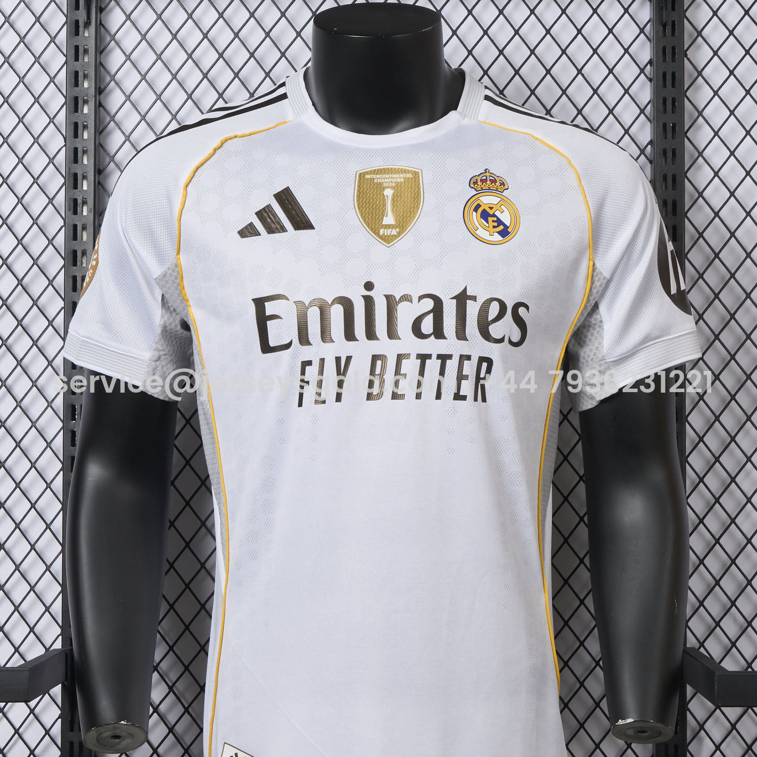 JerseysGala.com | Real Madrid 25-26 Home White Jersey - Player Version -Customize Name, Number and Patch | Worldwide Shipping
