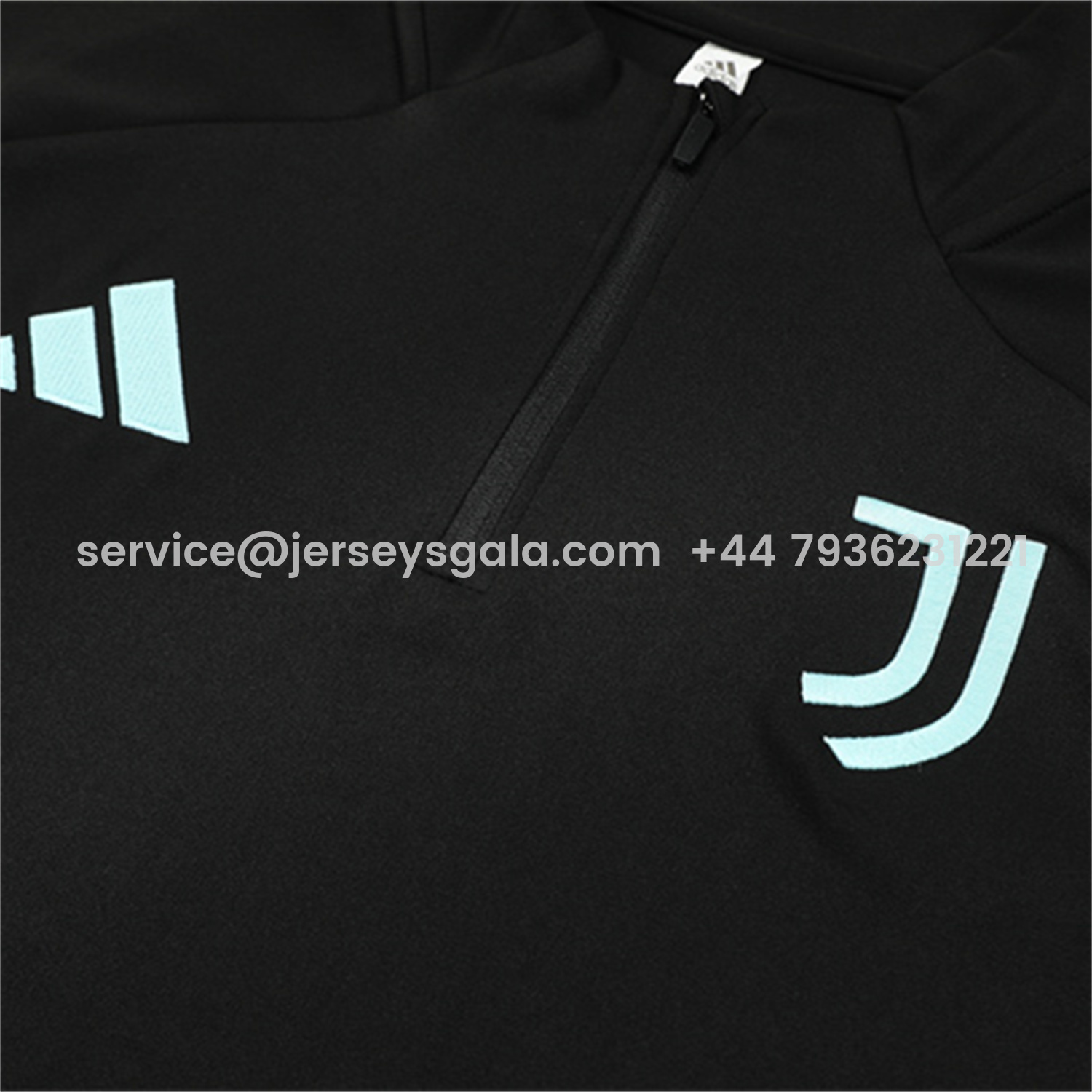 JerseysGala.com | Juventus 25-26 Long Sleeve Training Set - Black Top and Black Pants -Customize Name, Number and Patch | Worldwide Shipping