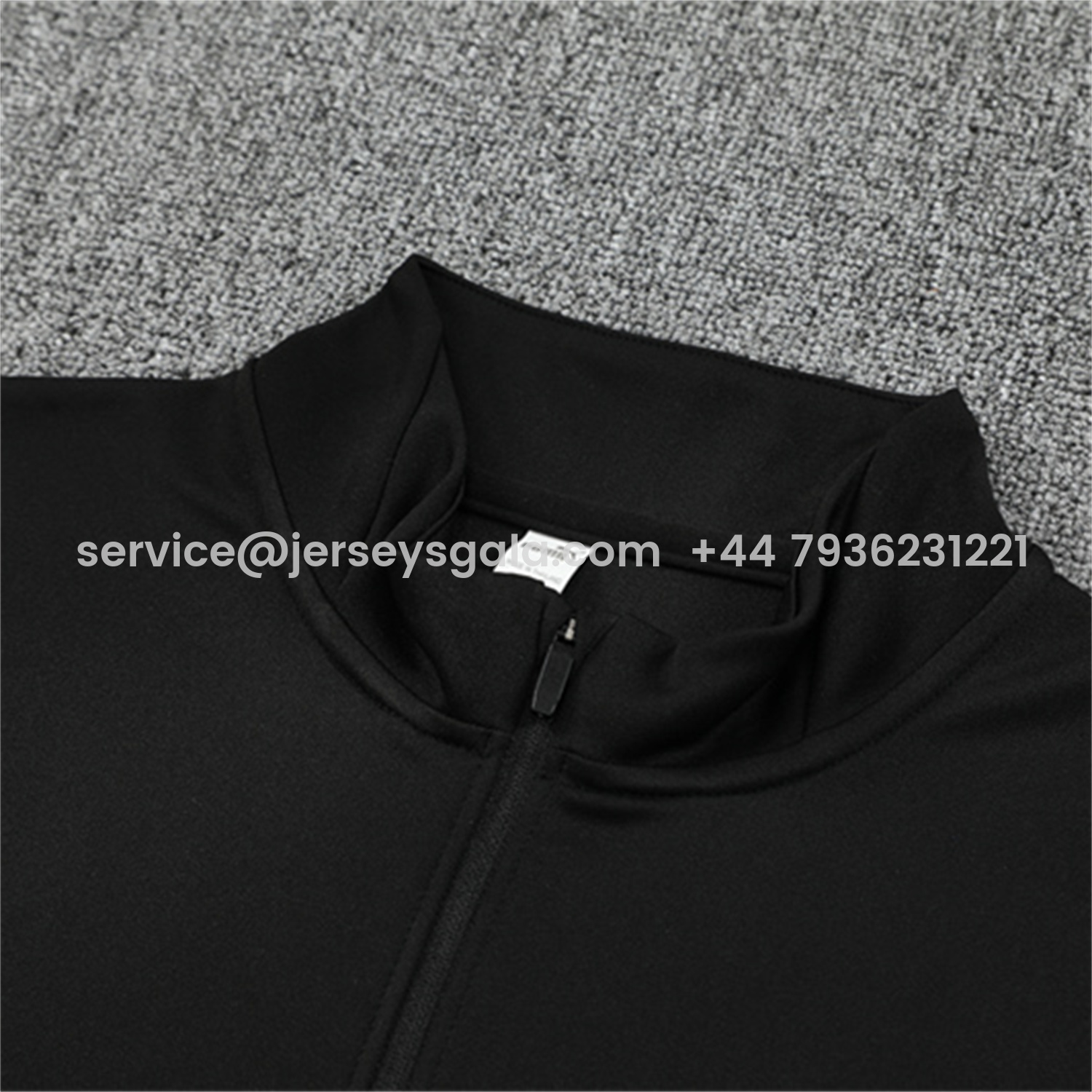 JerseysGala.com | Manchester City 25-26 Kids Long Sleeve Training Set - Black Top & Black Pants -Customize Name, Number and Patch | Worldwide Shipping