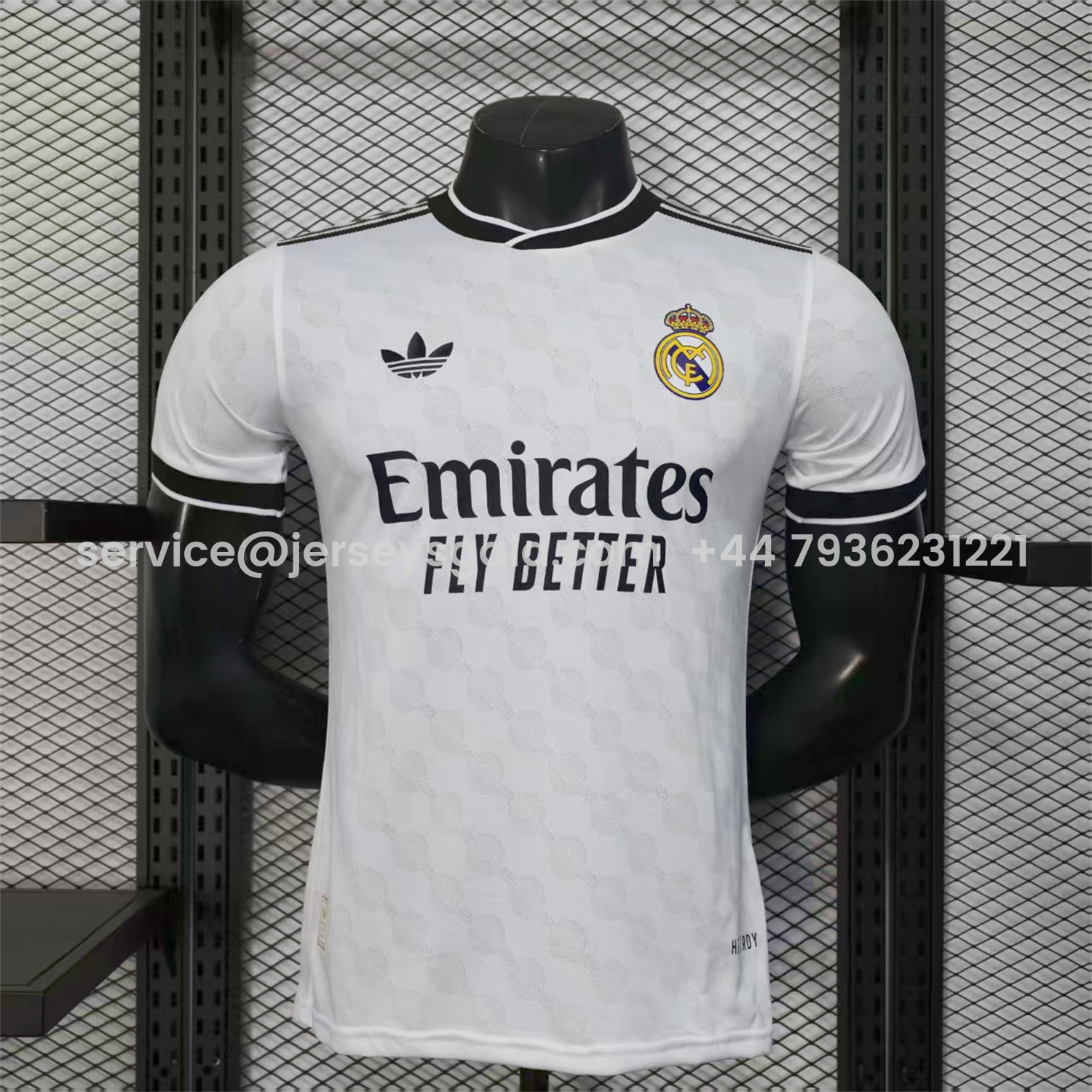 JerseysGala.com | Real Madrid 25-26 Polka Dots White Jersey - Player Version -Customize Name, Number and Patch | Worldwide Shipping